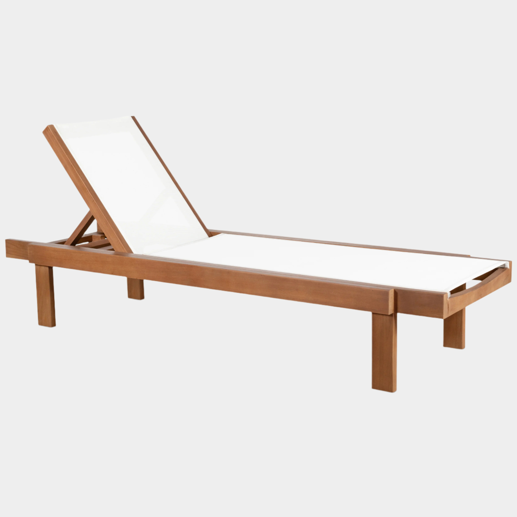 Tulum Water Resistant Mesh Fabric Outdoor Patio Chaise Lounge Chair