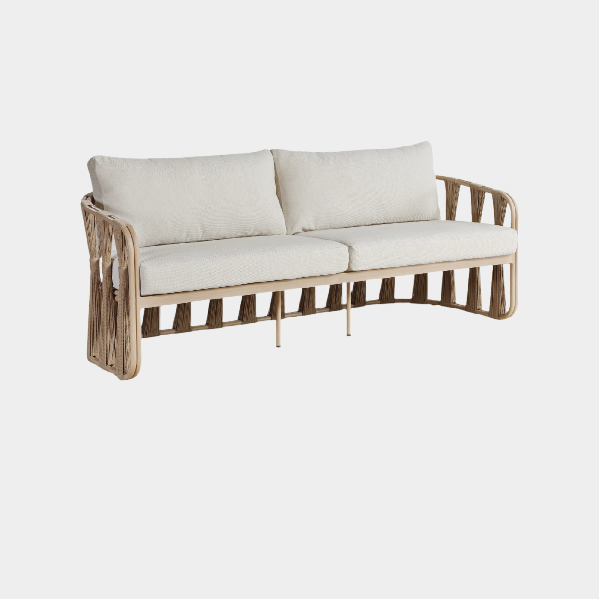 Chaise longue en tissu Orian Teddy
