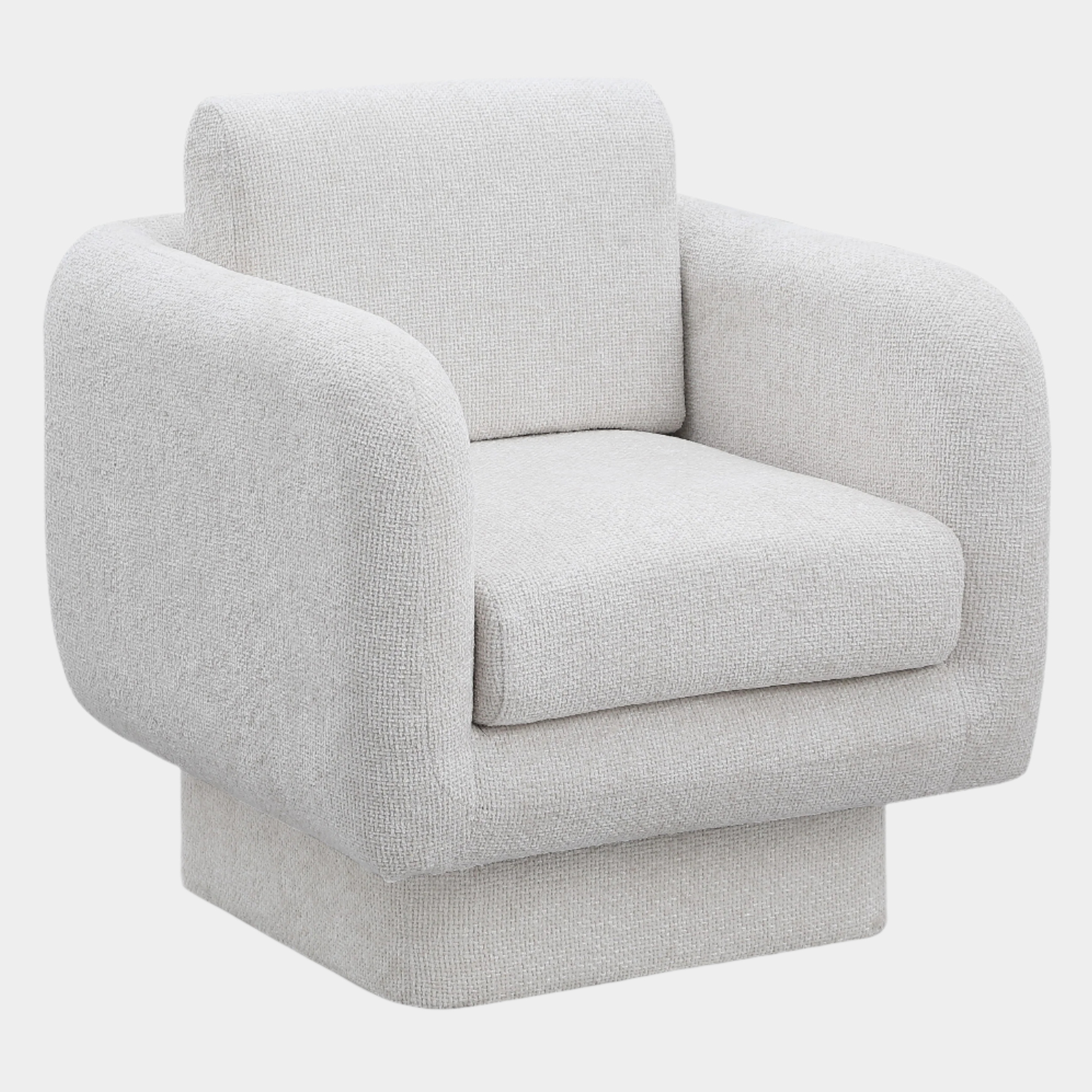 Fauteuil d'appoint rembourré en chenille Vivi