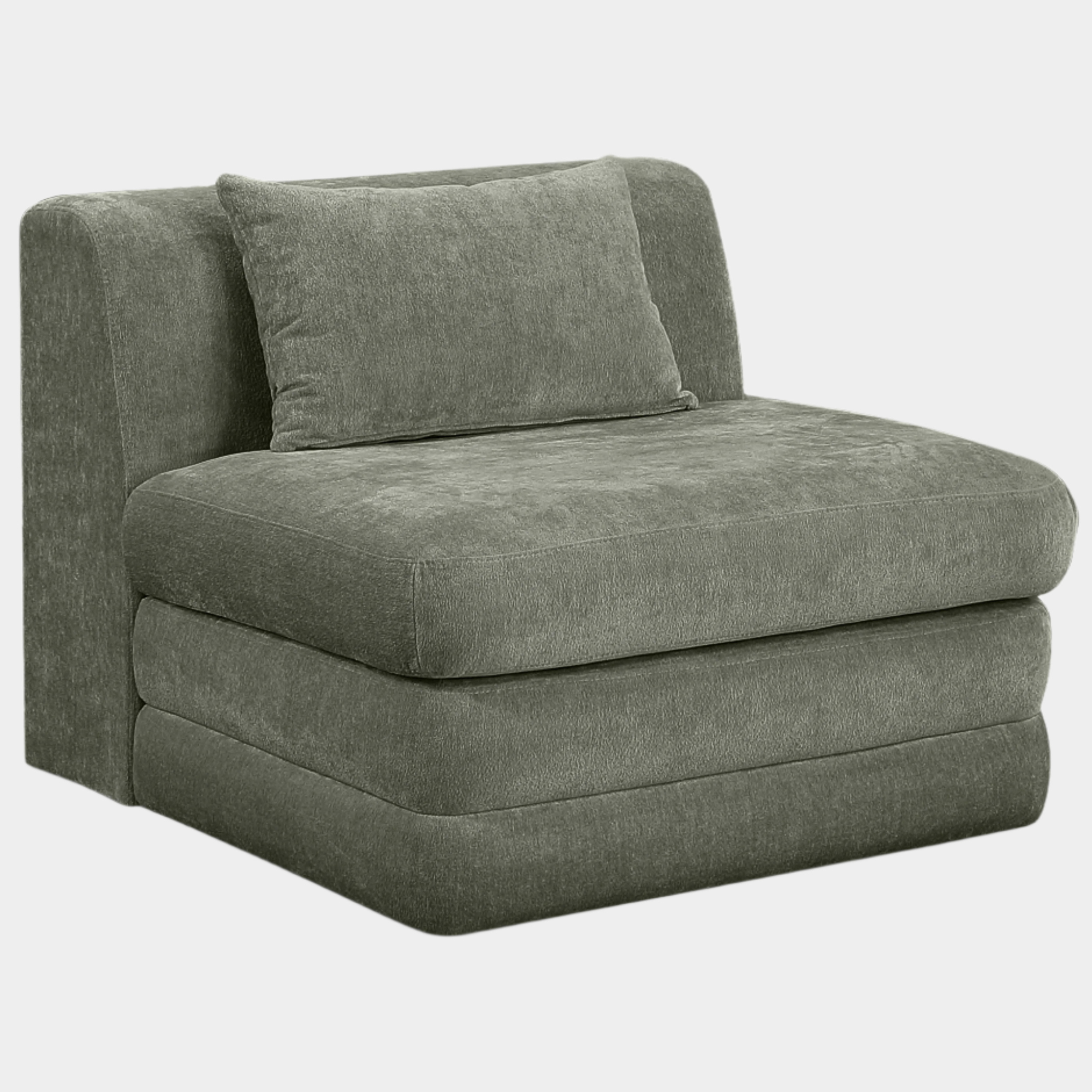 Fauteuil d'appoint rembourré en chenille Vivi