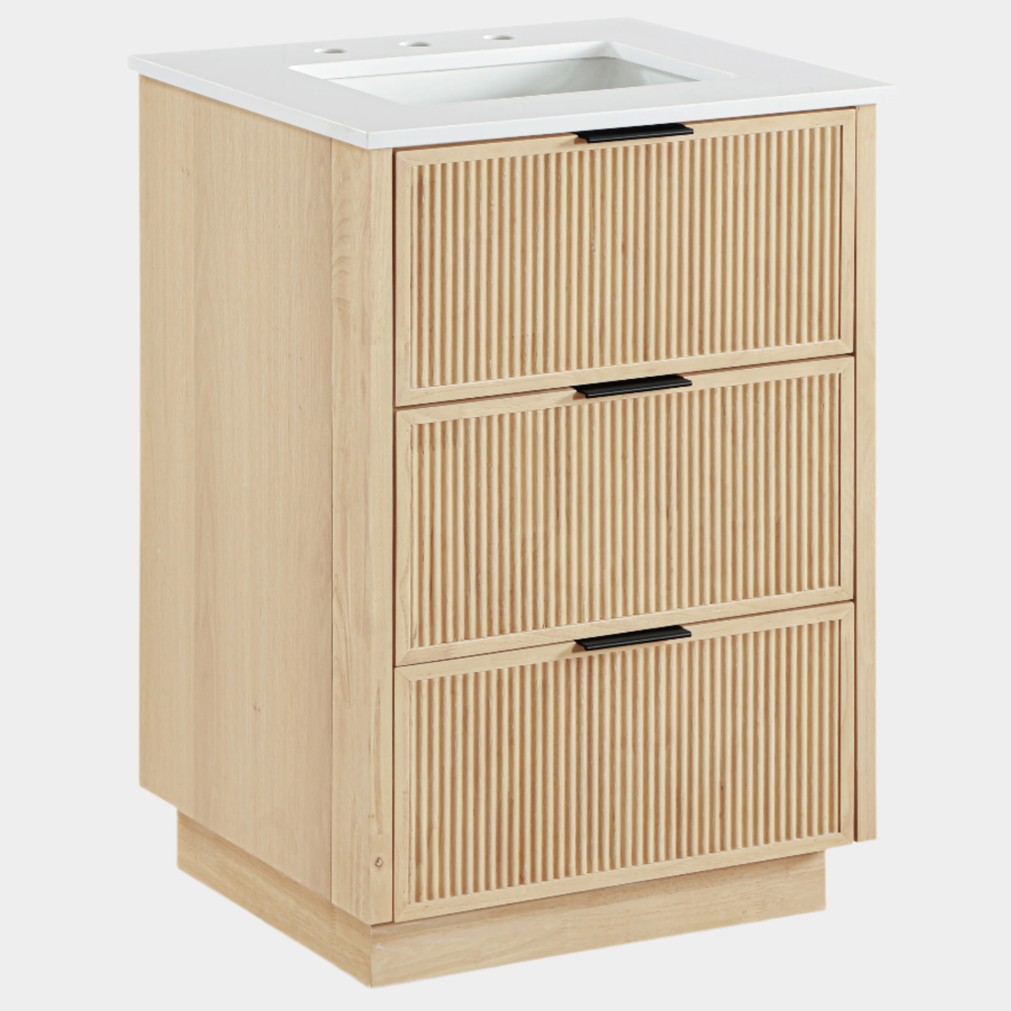 Meuble-lavabo mural pour salle de bain avec lavabo inclus