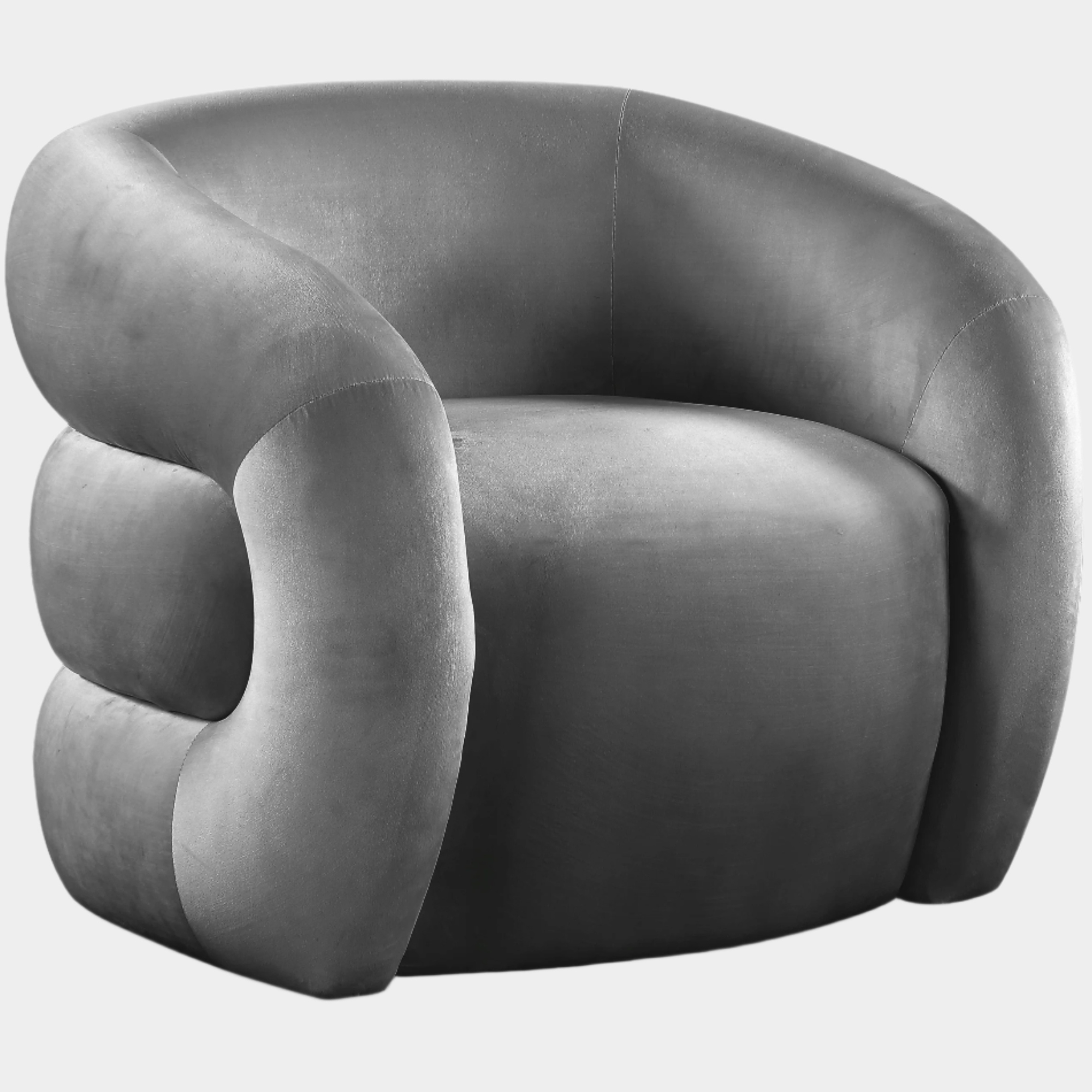 Fauteuil d'appoint rembourré en chenille Vivi