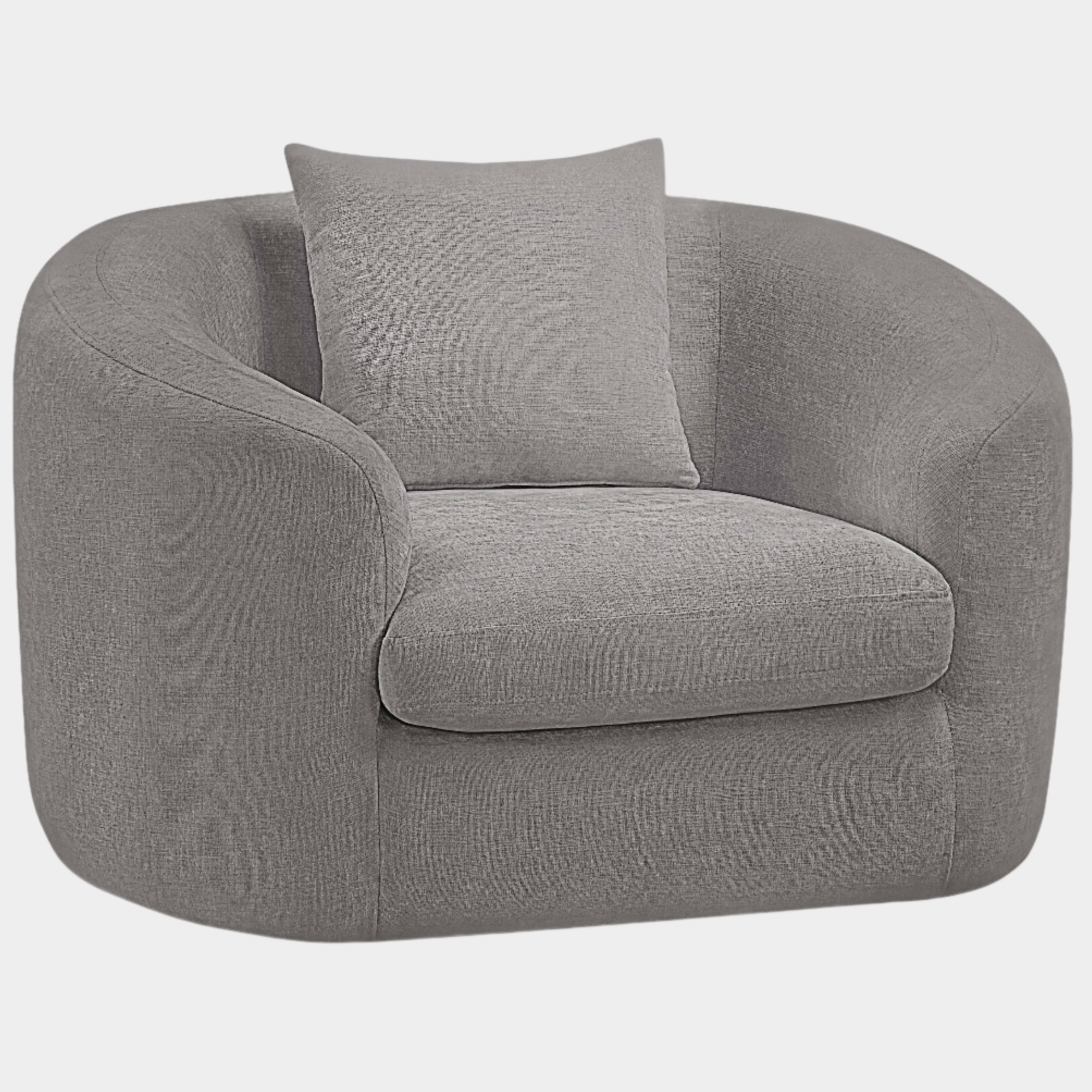 Fauteuil d'appoint rembourré en chenille Vivi