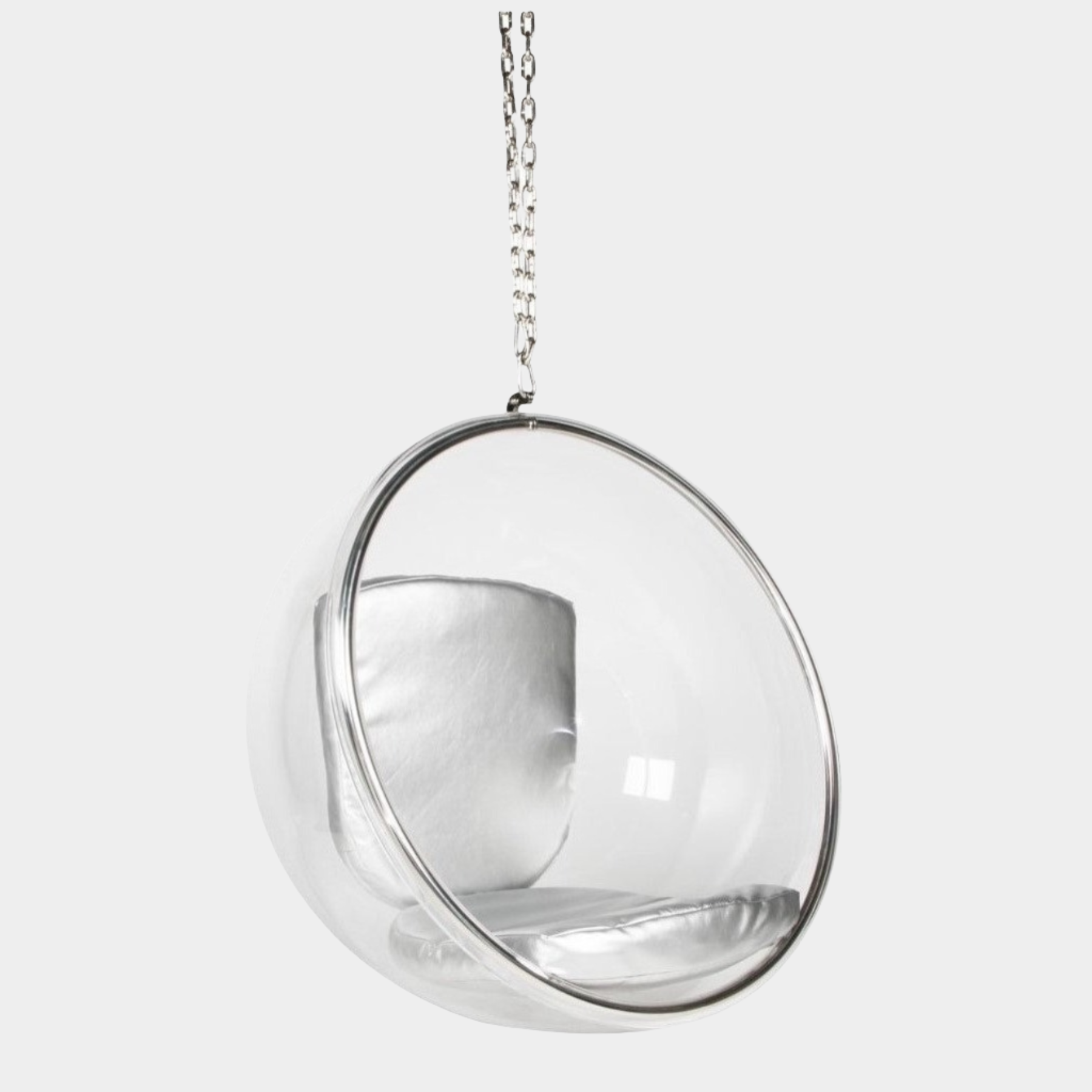 Chaise longue suspendue Bubble (argent)