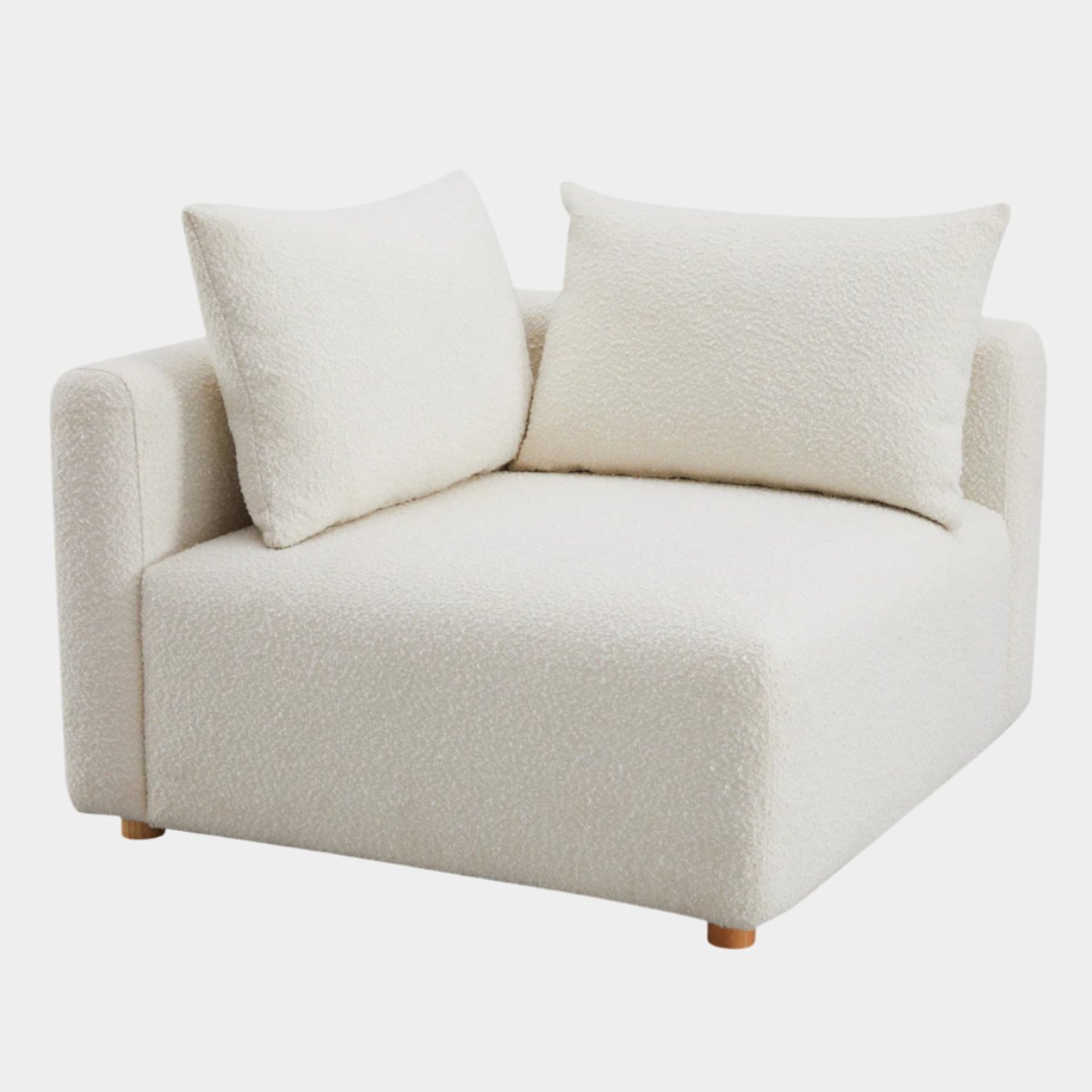 Chaise d'angle modulaire crème Hangover