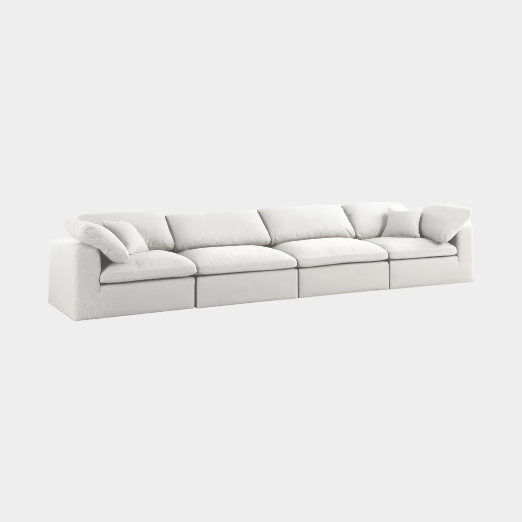 Canapé modulaire de luxe en tissu texturé Serene Linen