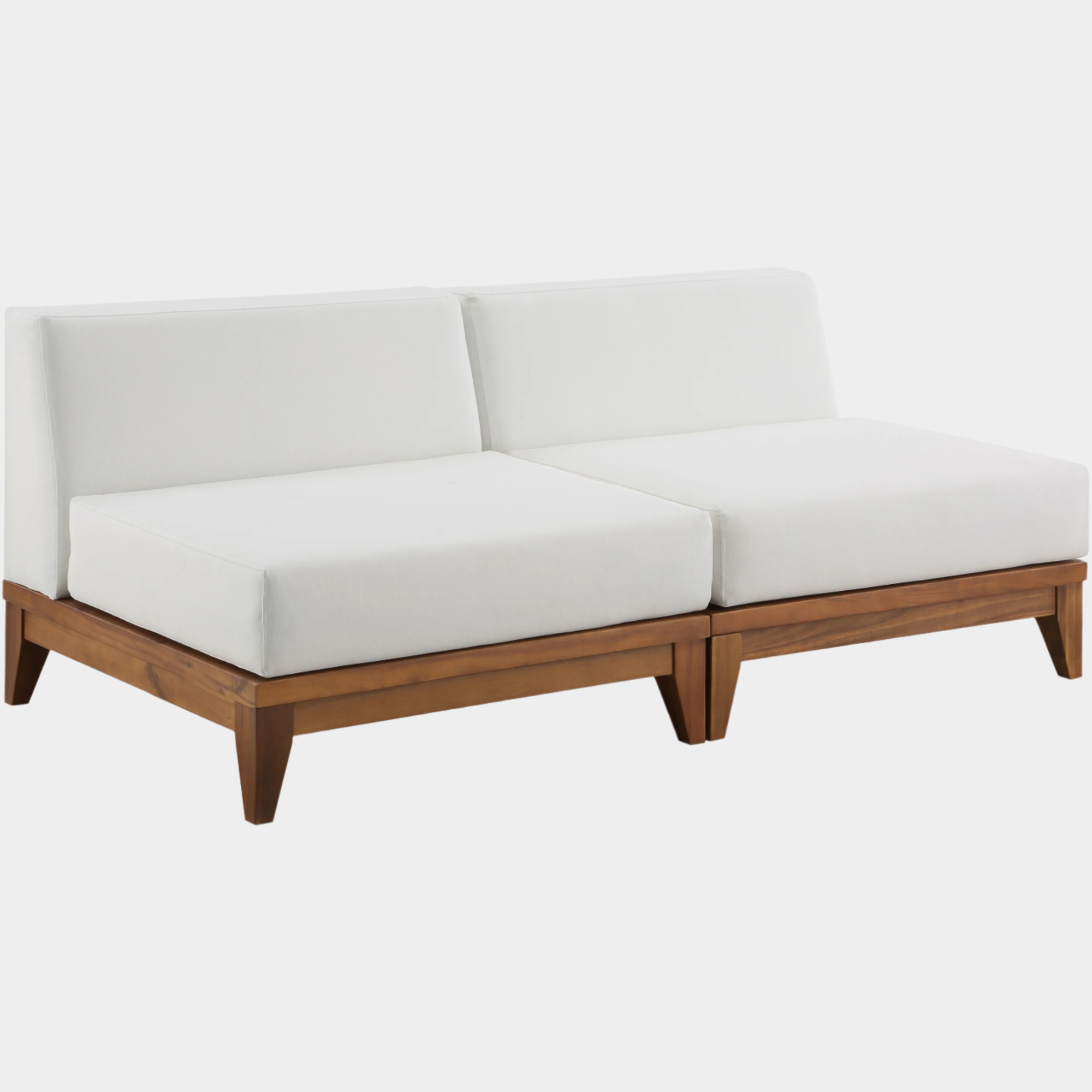 Chaise longue en tissu Orian Teddy