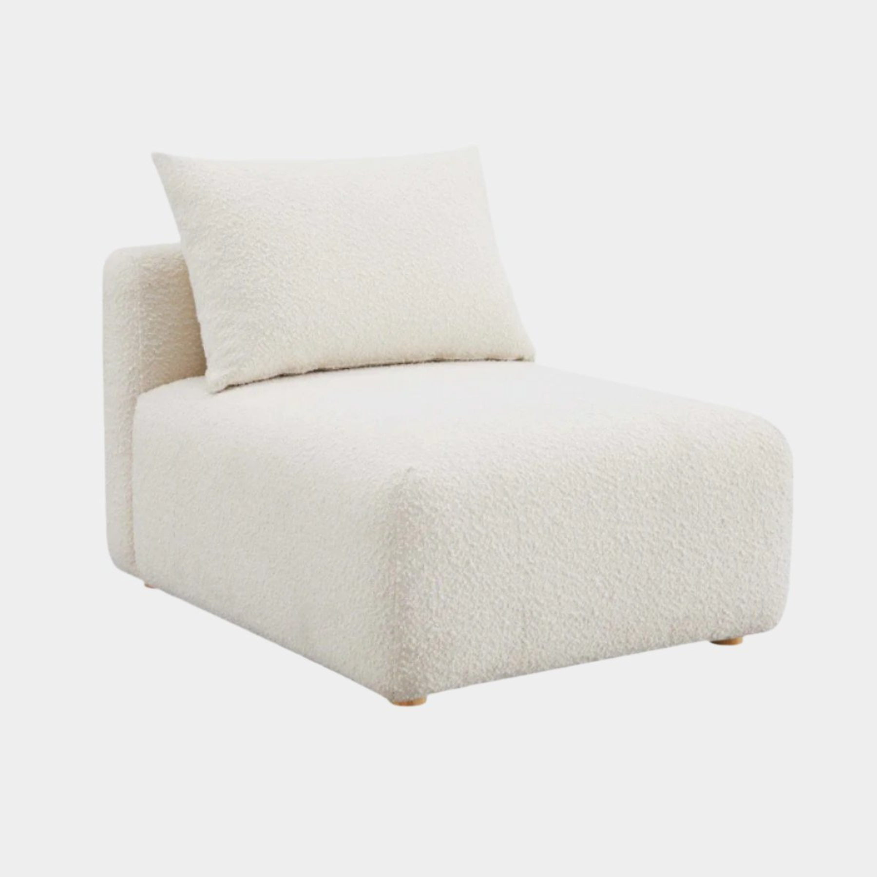 Chaise modulaire sans accoudoirs crème Hangover