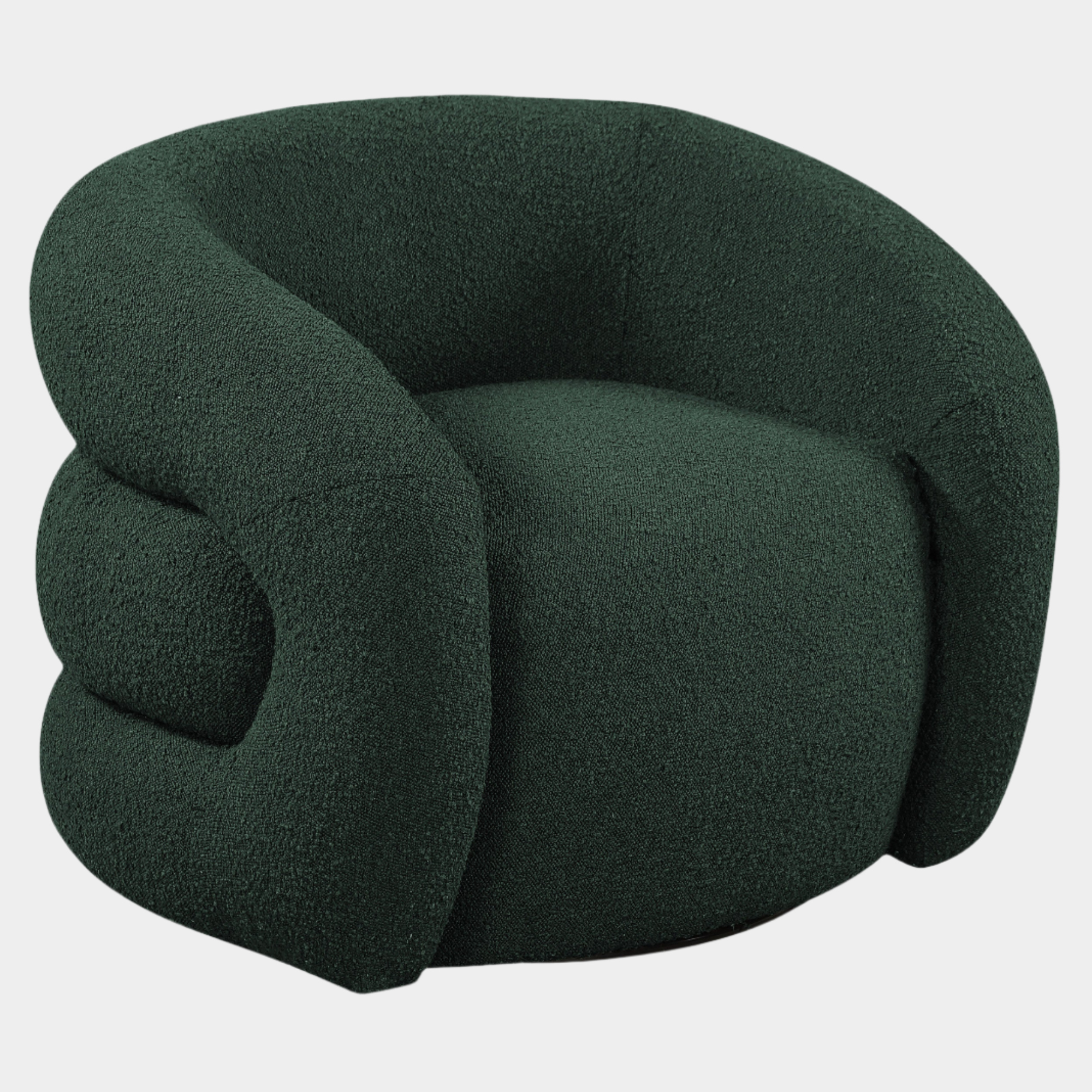 Fauteuil d'appoint rembourré en chenille Vivi