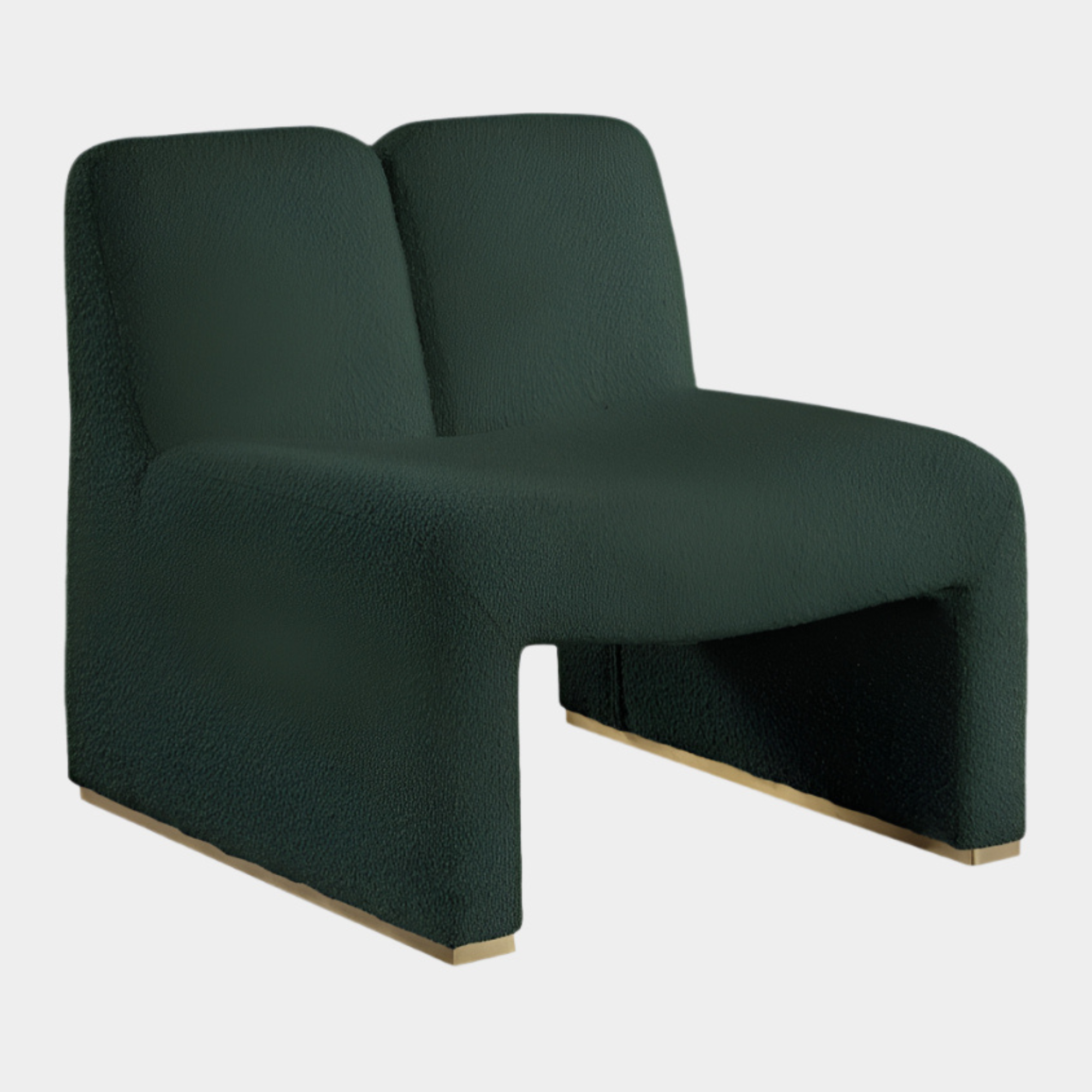Fauteuil d'appoint rembourré en chenille Vivi