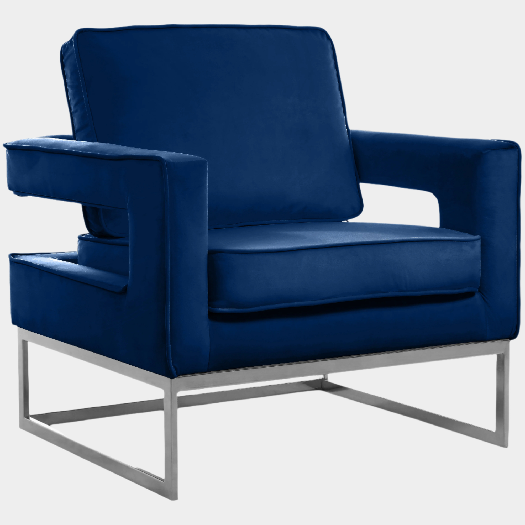 Fauteuil d'appoint rembourré en chenille Vivi