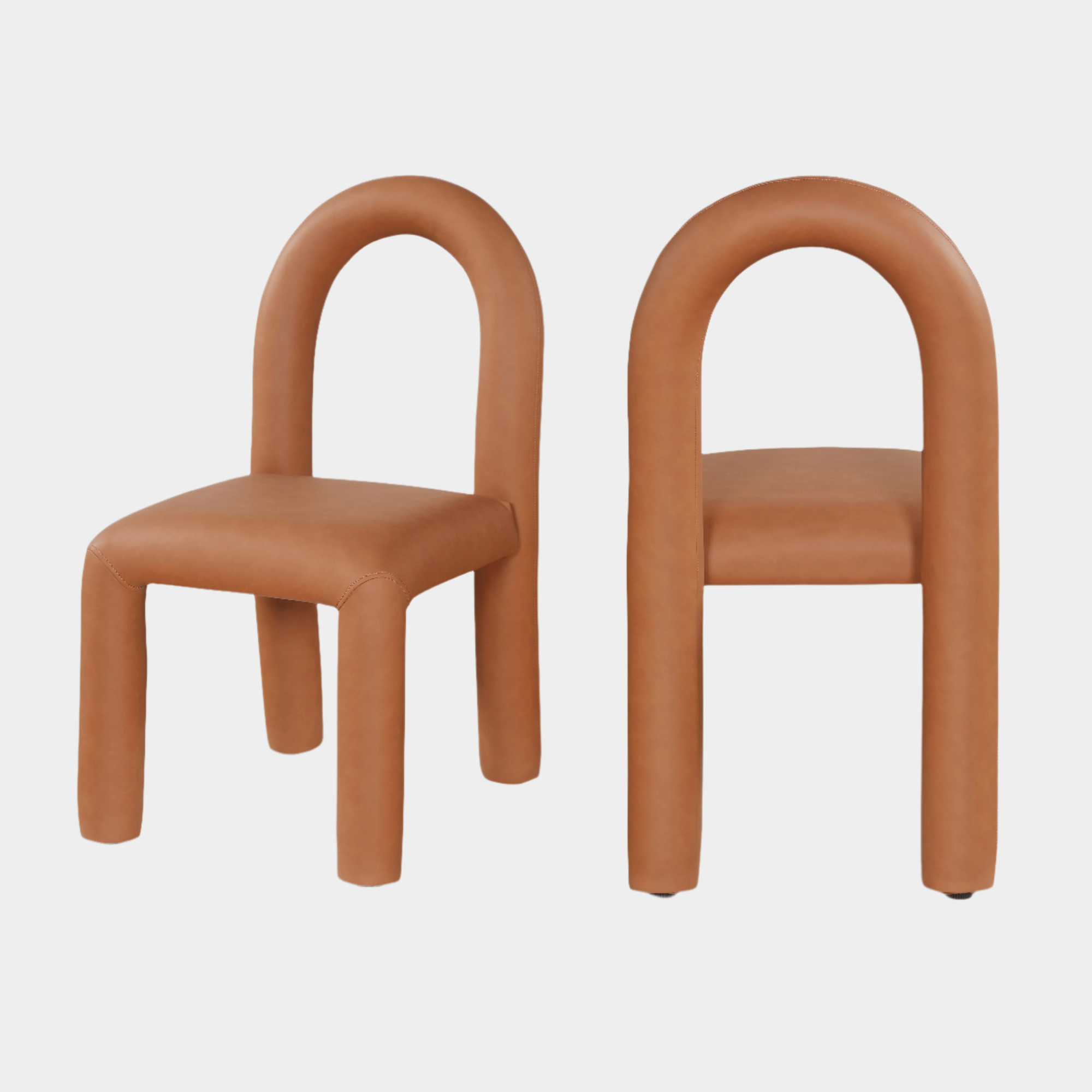 Fauteuil d'appoint rembourré en chenille Vivi