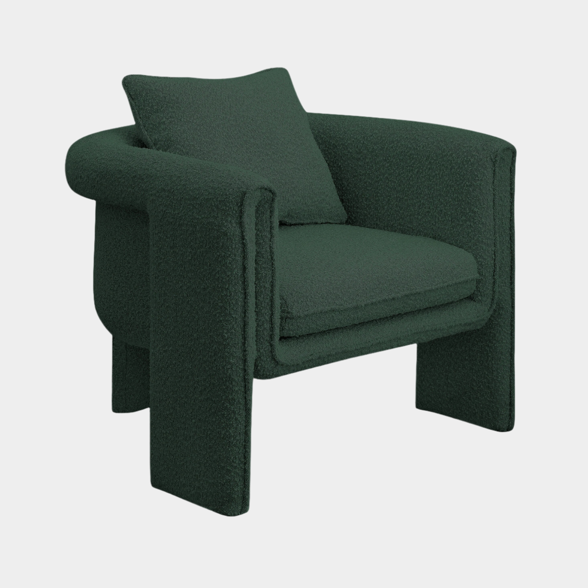 Fauteuil d'appoint rembourré en chenille Vivi
