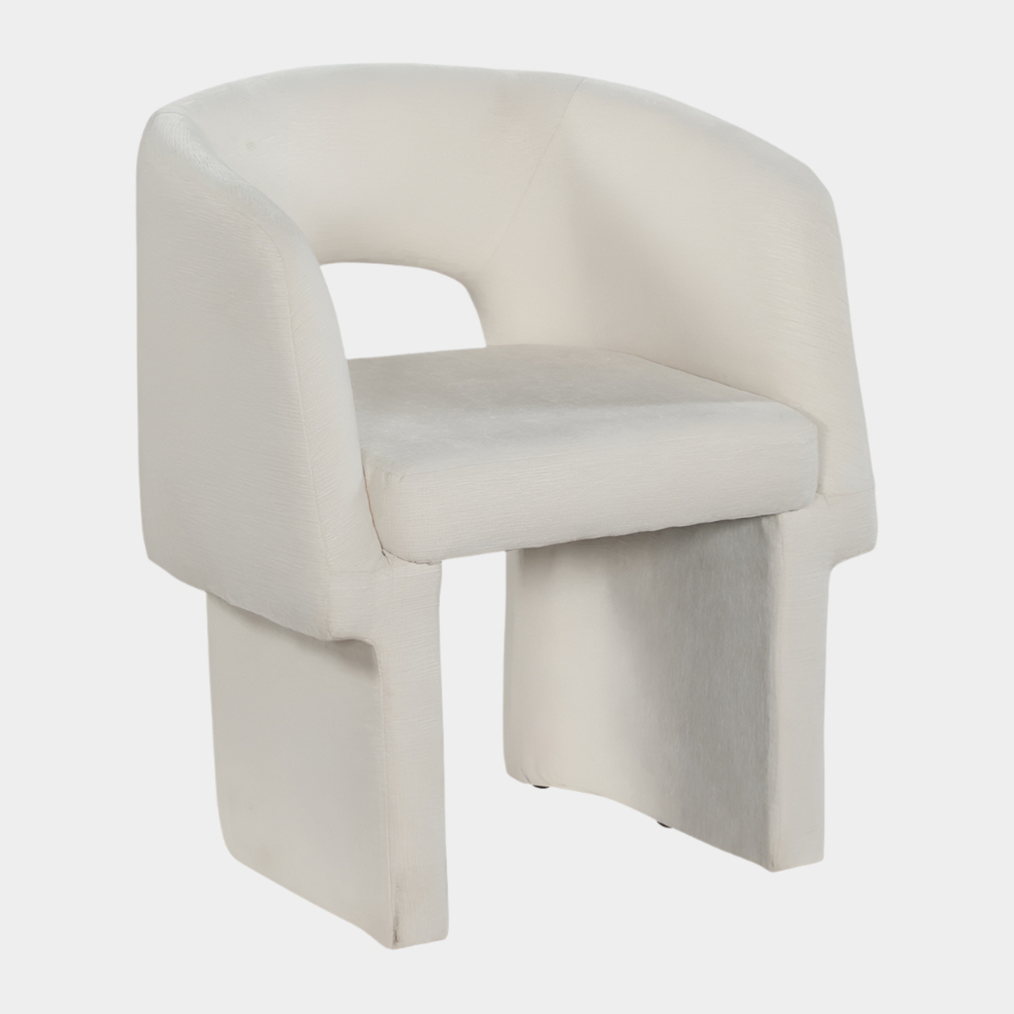 Fauteuil d'appoint rembourré en chenille Vivi
