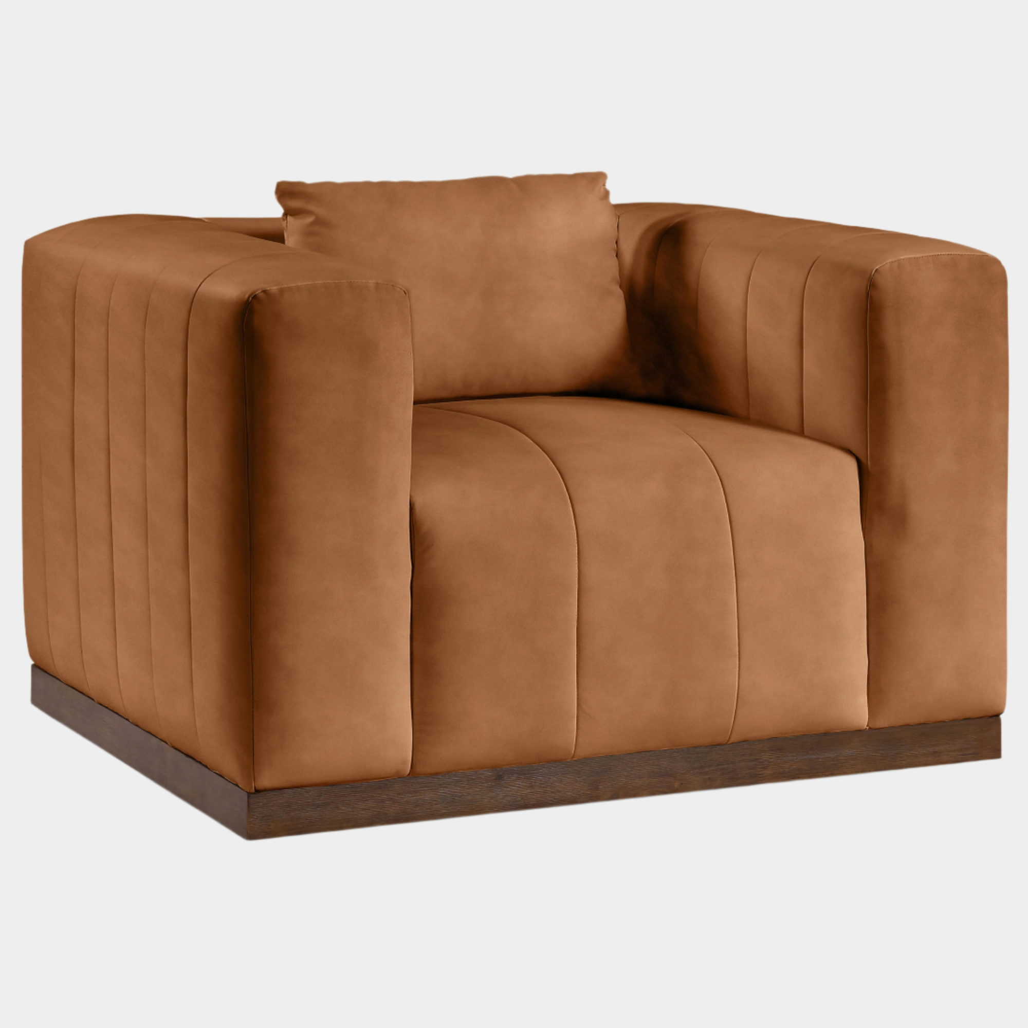 Fauteuil d'appoint rembourré en chenille Vivi