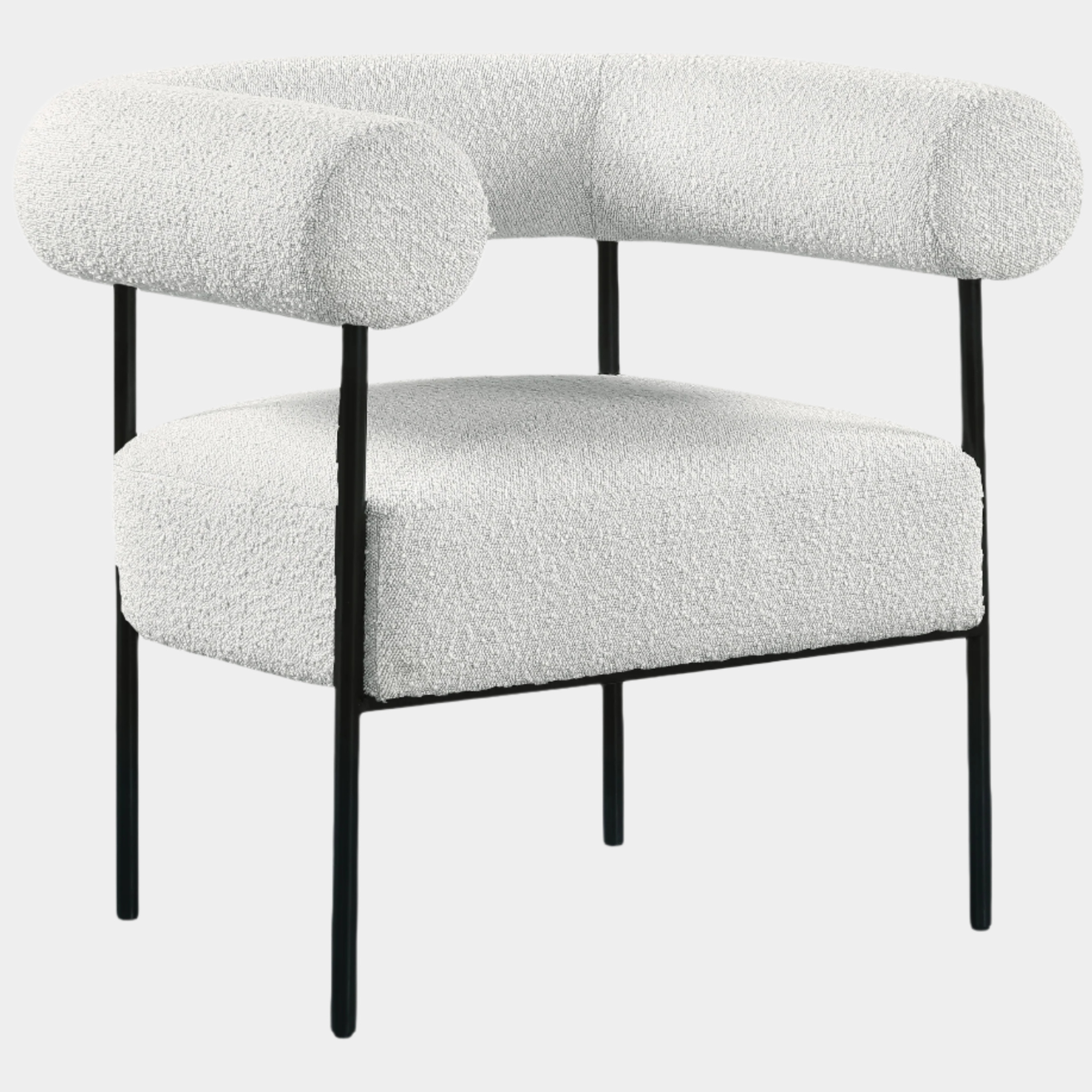 Fauteuil d'appoint rembourré en chenille Vivi