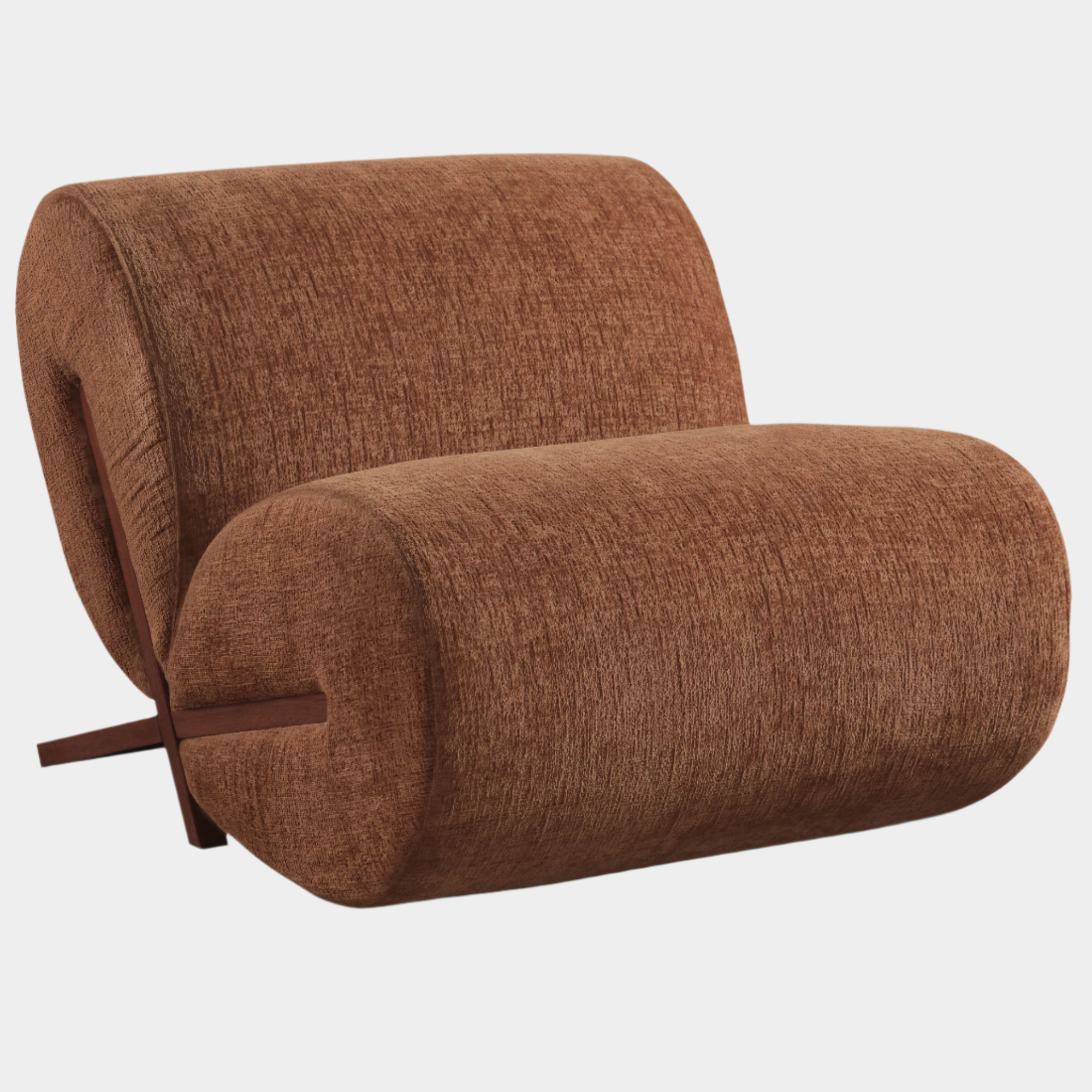 Fauteuil d'appoint rembourré en chenille Vivi