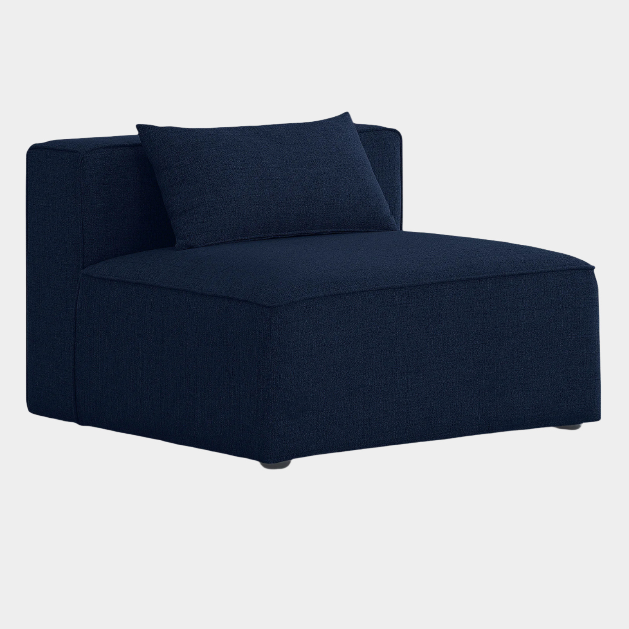 Cube Fabric Upholstered Armless Modular Chair