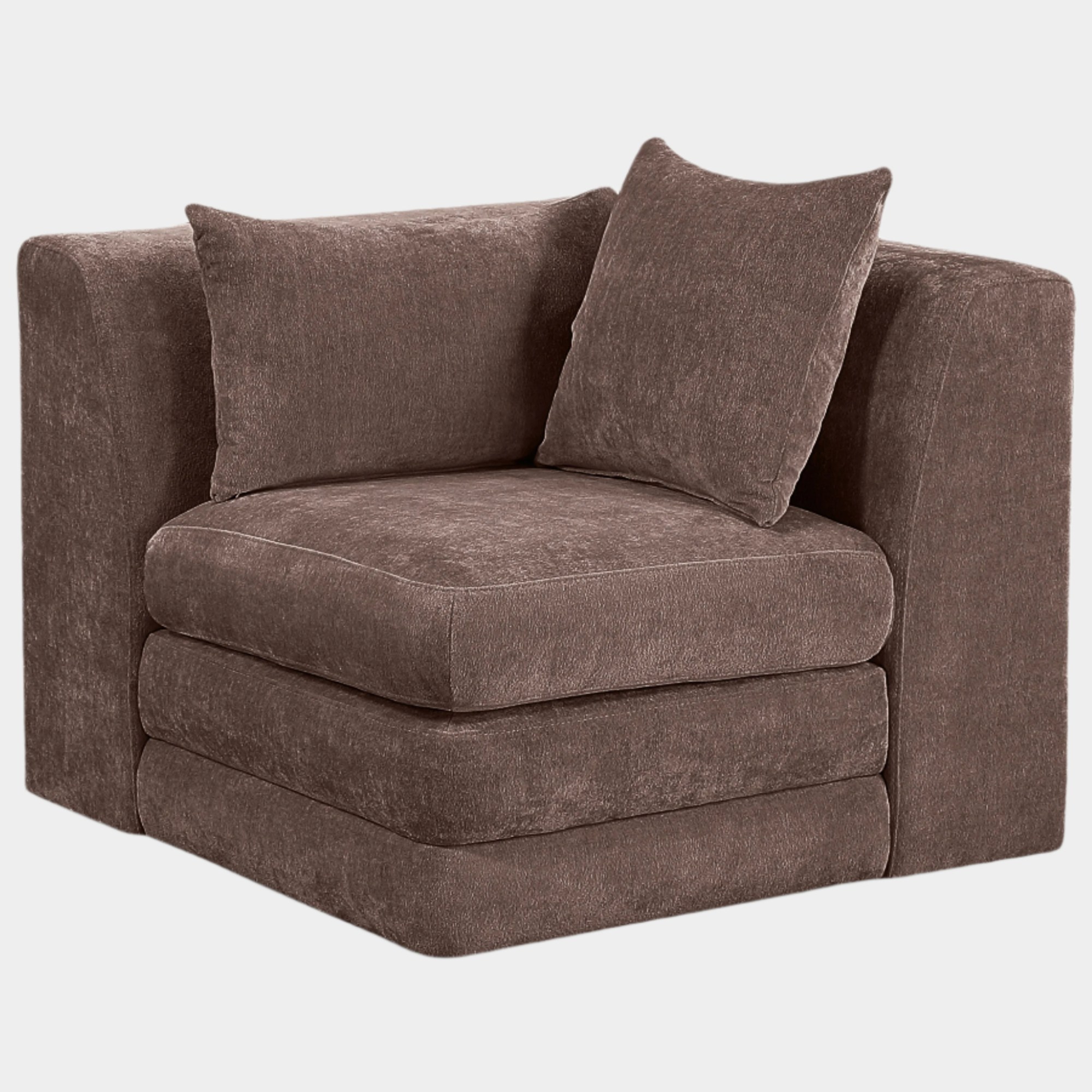 Stellar Chenille Fabric Upholstered Modular Accent Chair