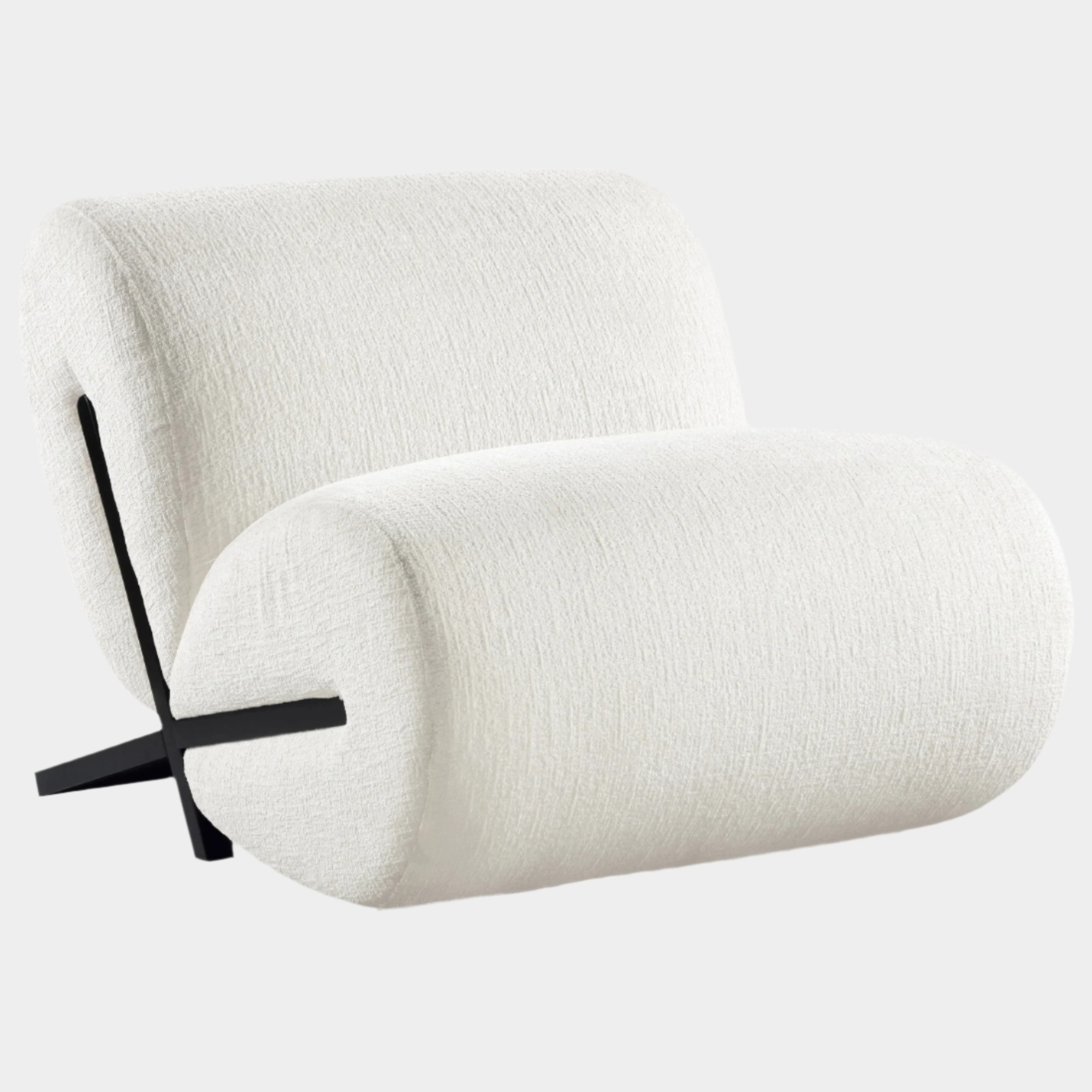 Fauteuil d'appoint rembourré en chenille Vivi