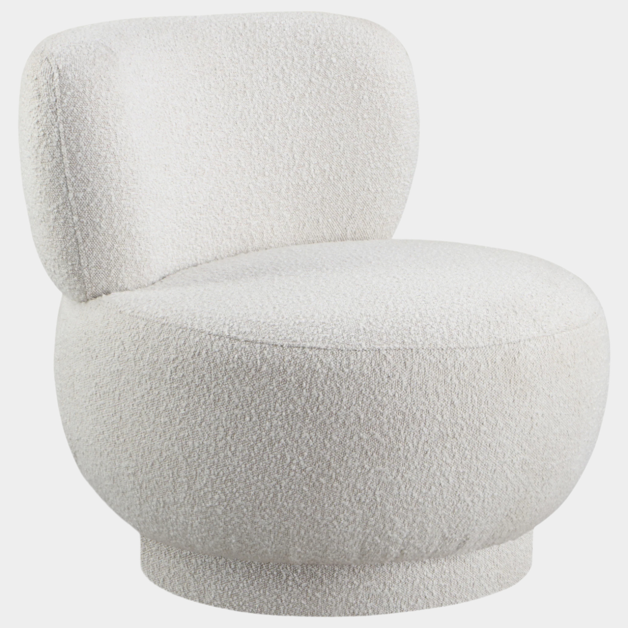 Fauteuil d'appoint rembourré en chenille Vivi