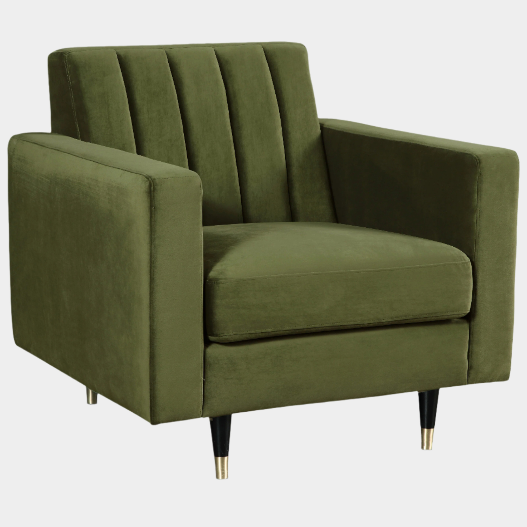 Fauteuil d'appoint rembourré en chenille Vivi