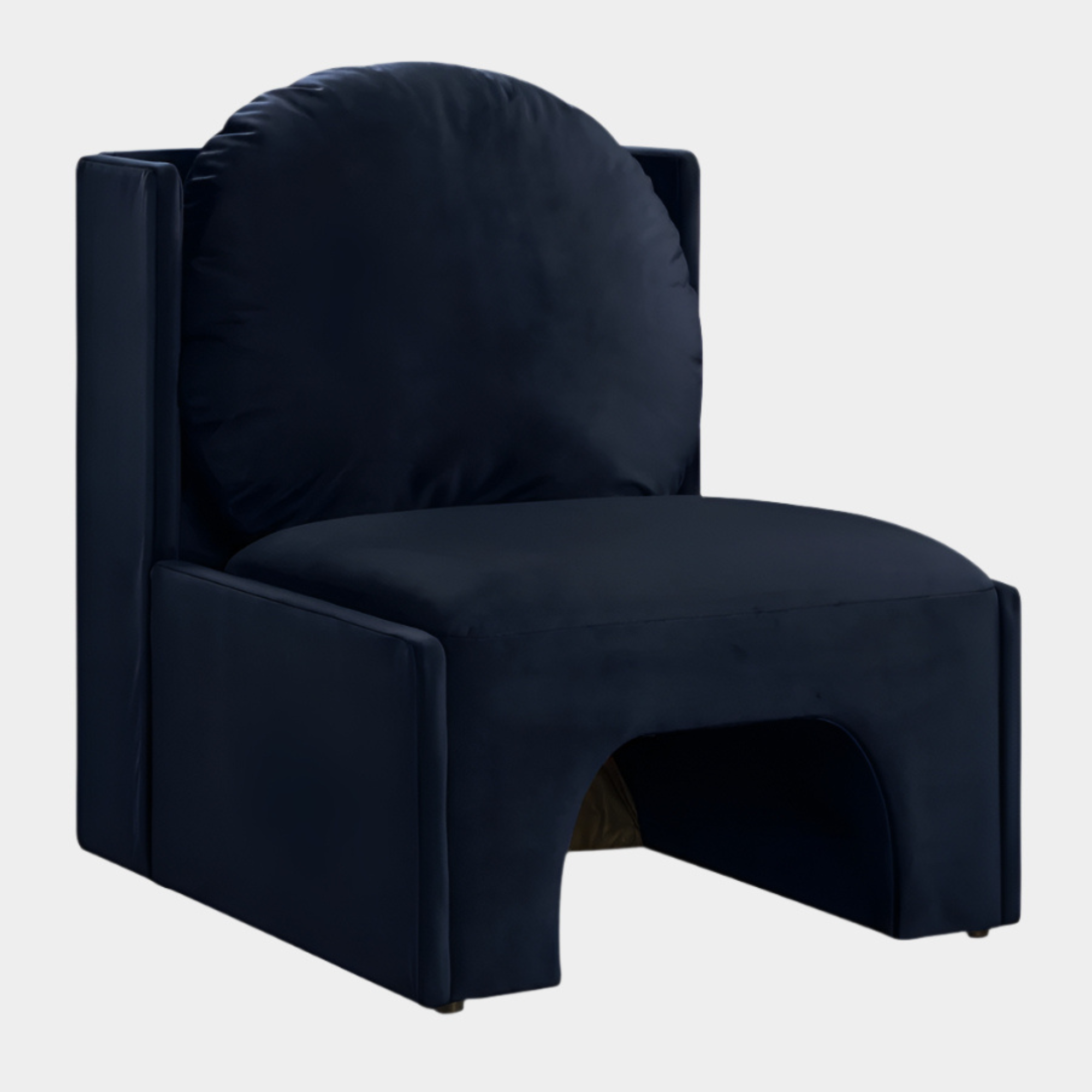 Fauteuil d'appoint rembourré en chenille Vivi