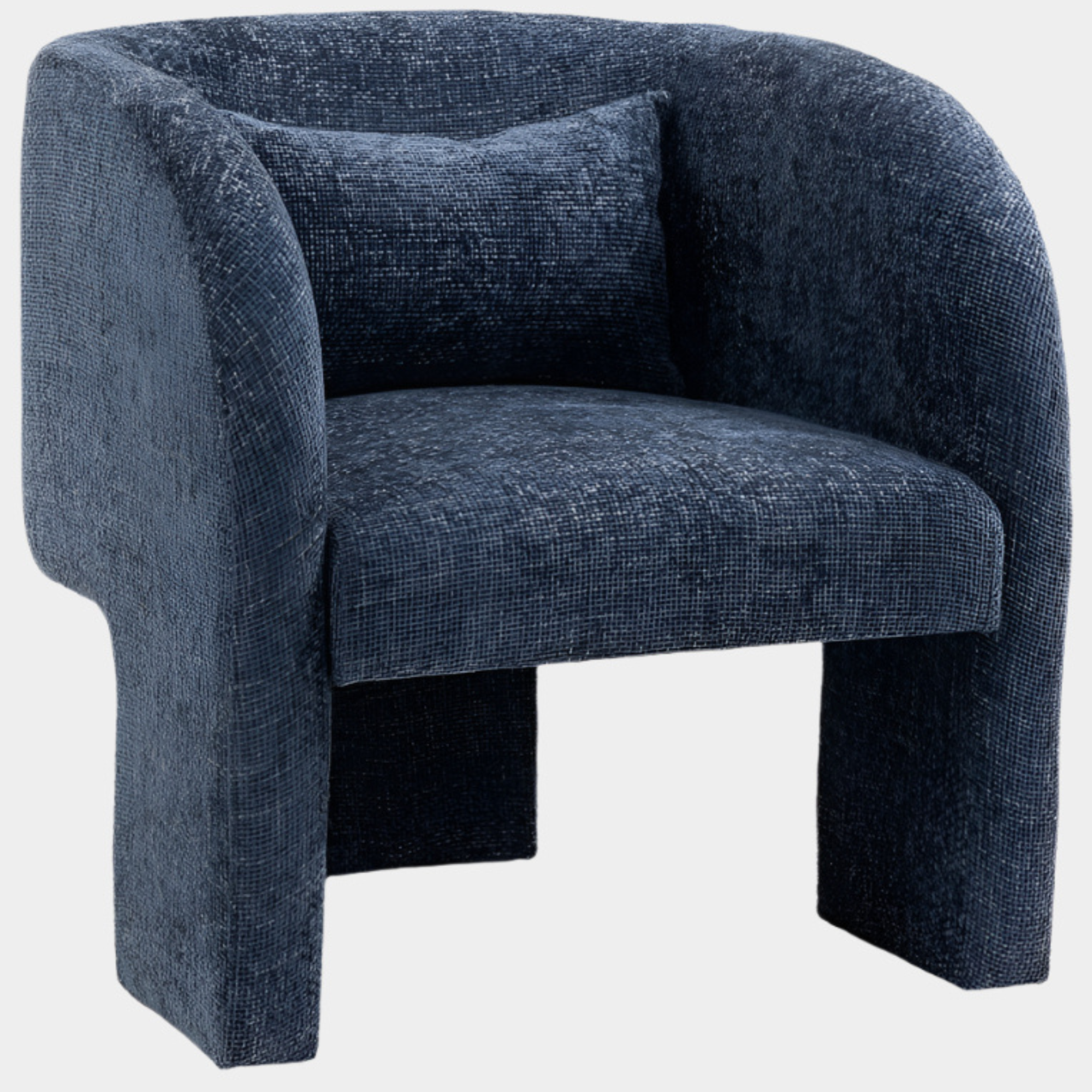 Fauteuil d'appoint rembourré en chenille Vivi