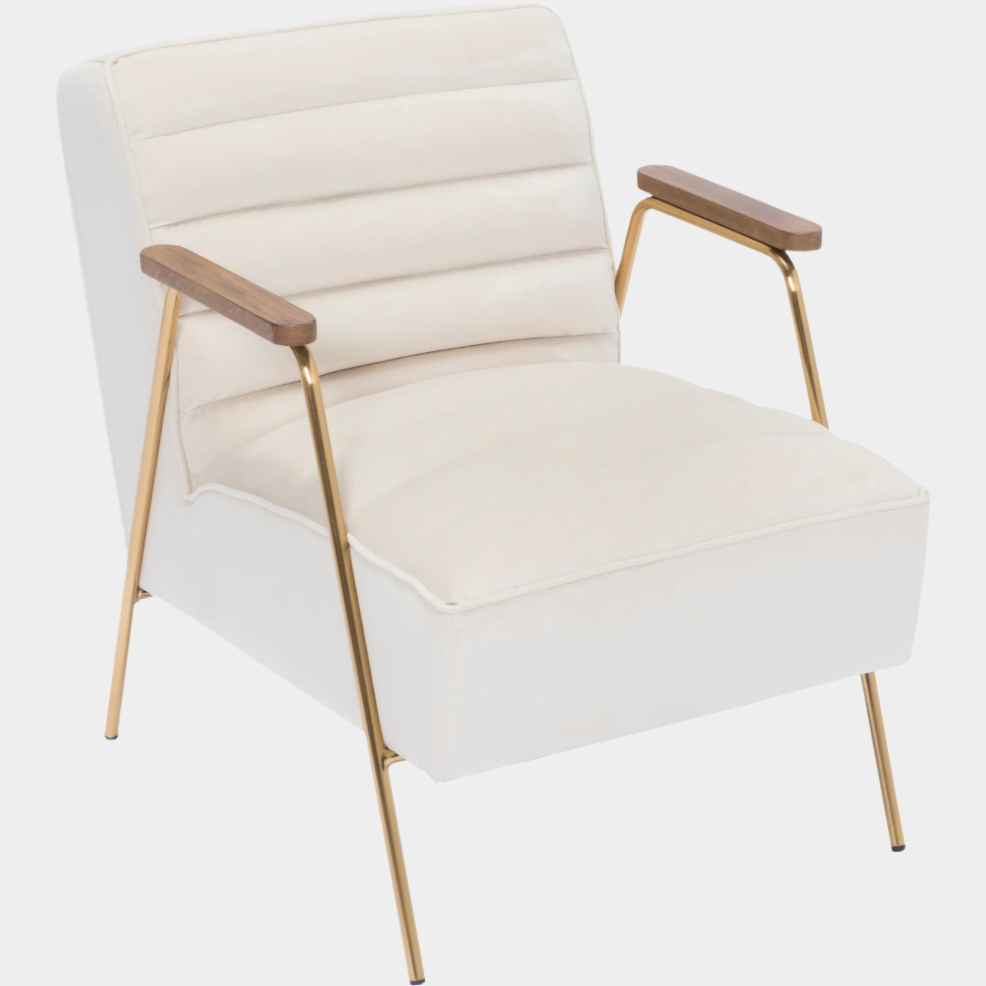 Fauteuil d'appoint rembourré en chenille Vivi
