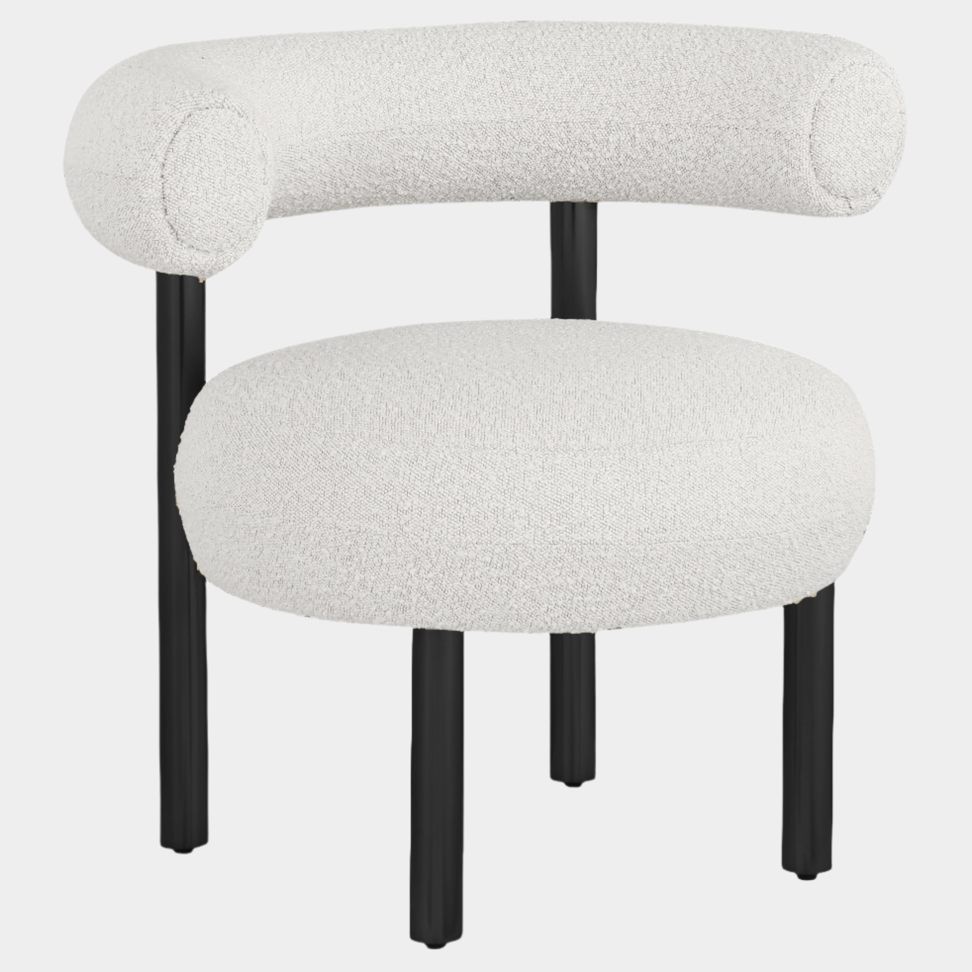Fauteuil d'appoint rembourré en chenille Vivi
