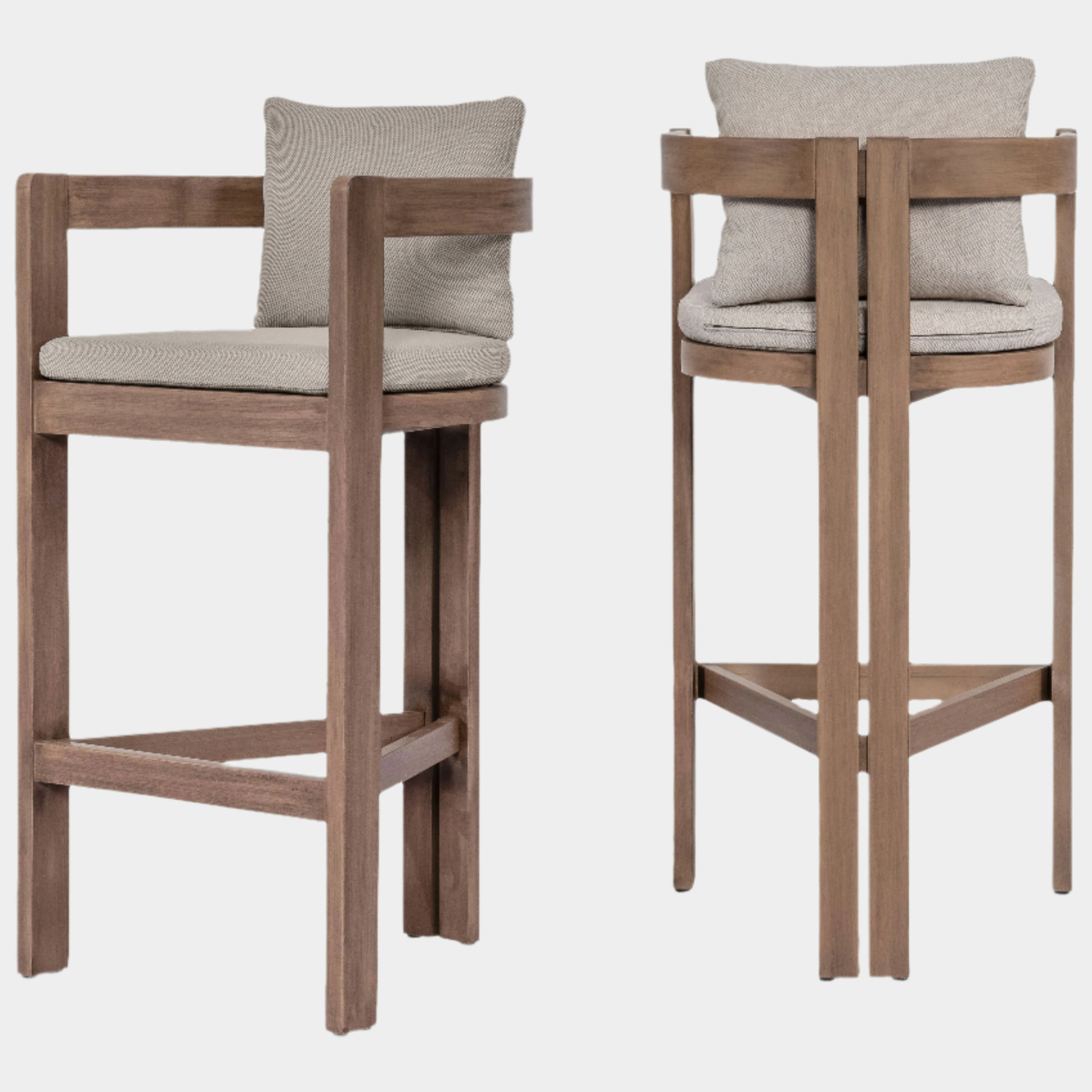 Newport Water Resistant Fabric Upholstered Outdoor Patio Bar Stool