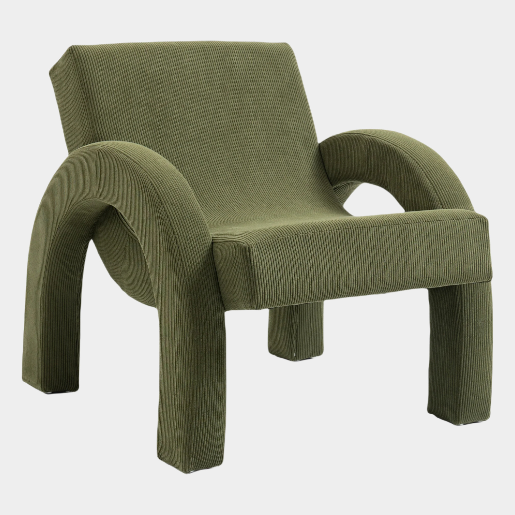 Fauteuil d'appoint rembourré en chenille Vivi