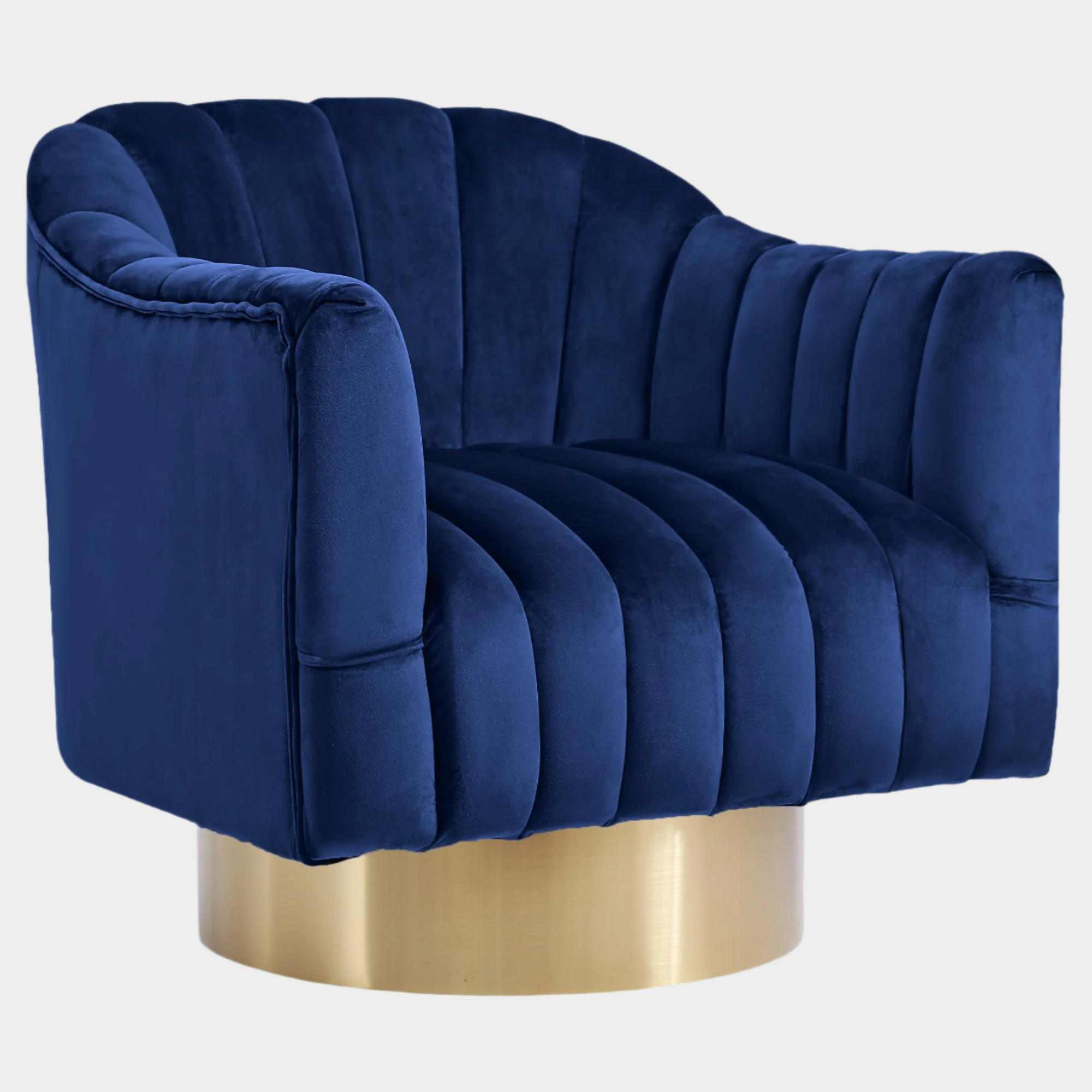 Farrah Velvet Upholstered Swivel Accent Chair