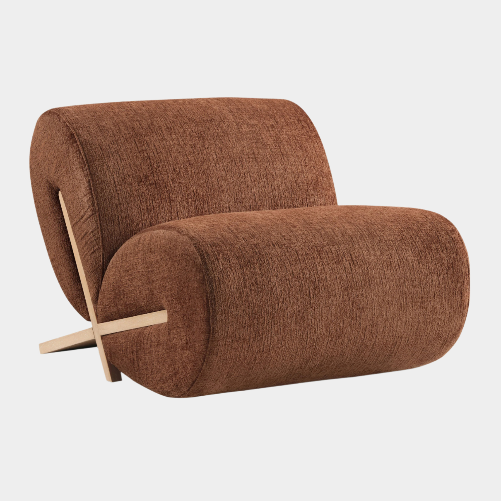 Fauteuil d'appoint rembourré en chenille Vivi