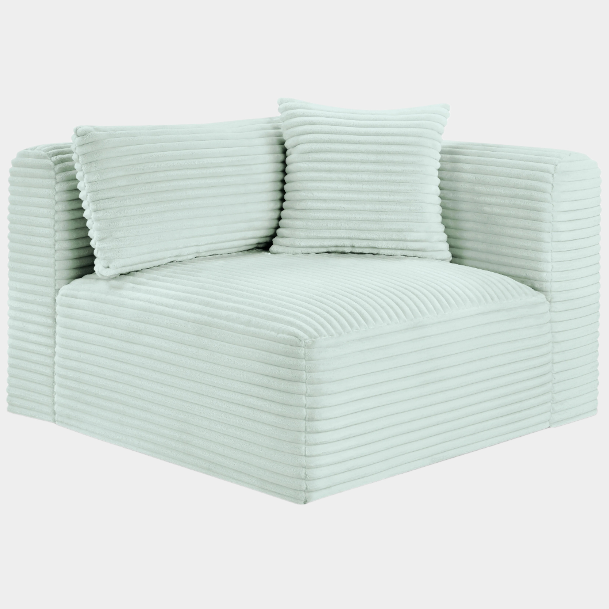 Shaggy Corduroy Performance Fabric Upholstered Accent Chair