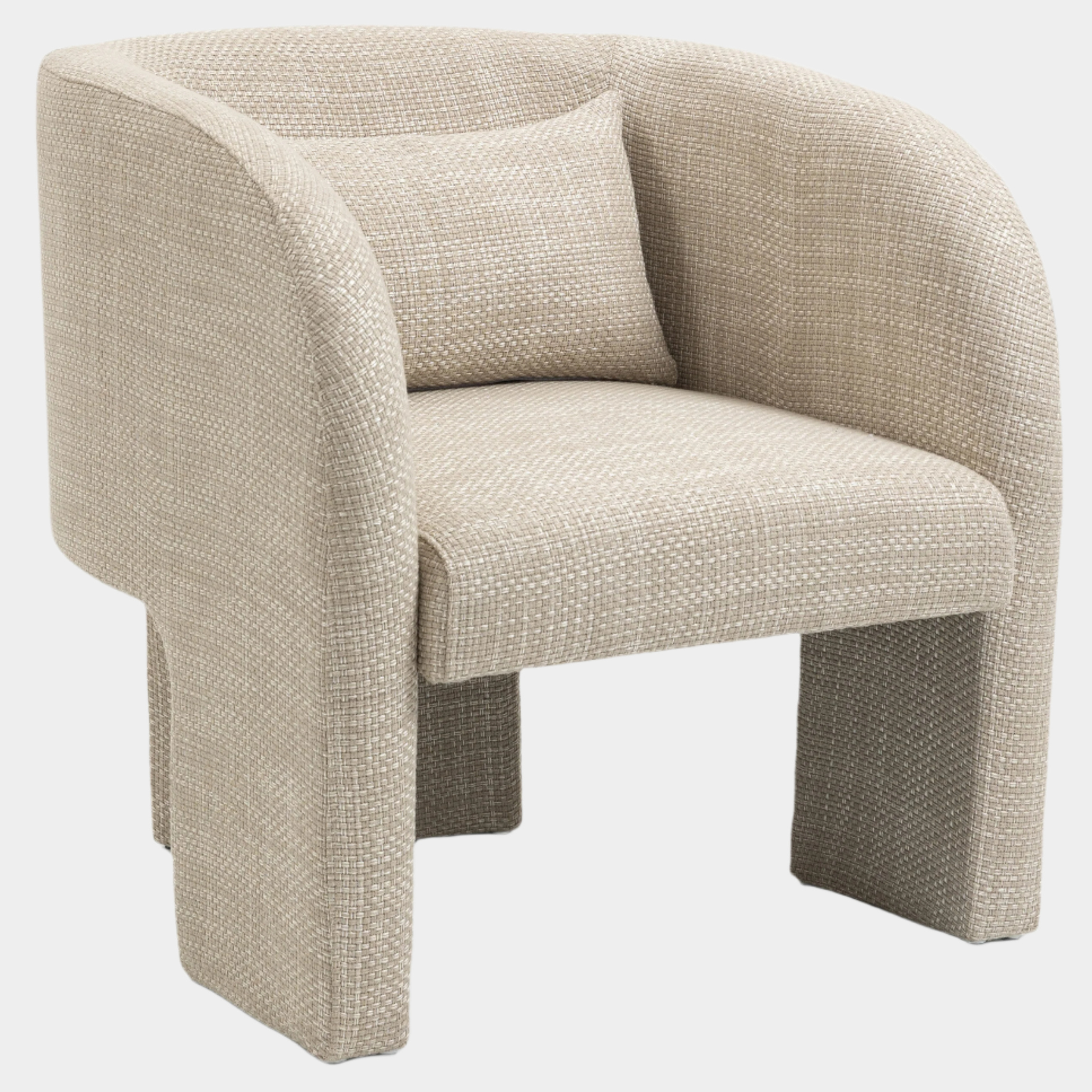 Fauteuil d'appoint rembourré en chenille Vivi