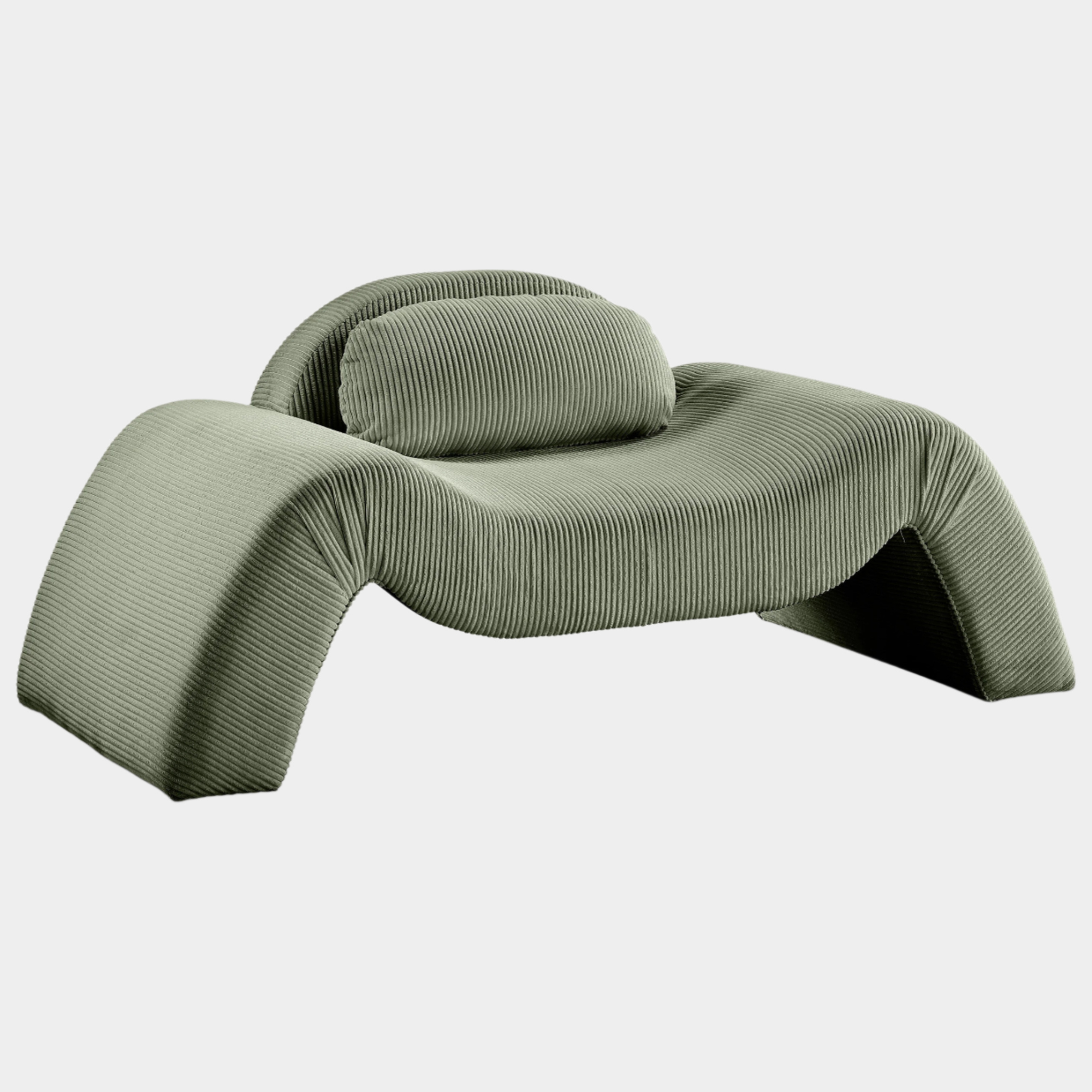 Fauteuil d'appoint rembourré en chenille Vivi