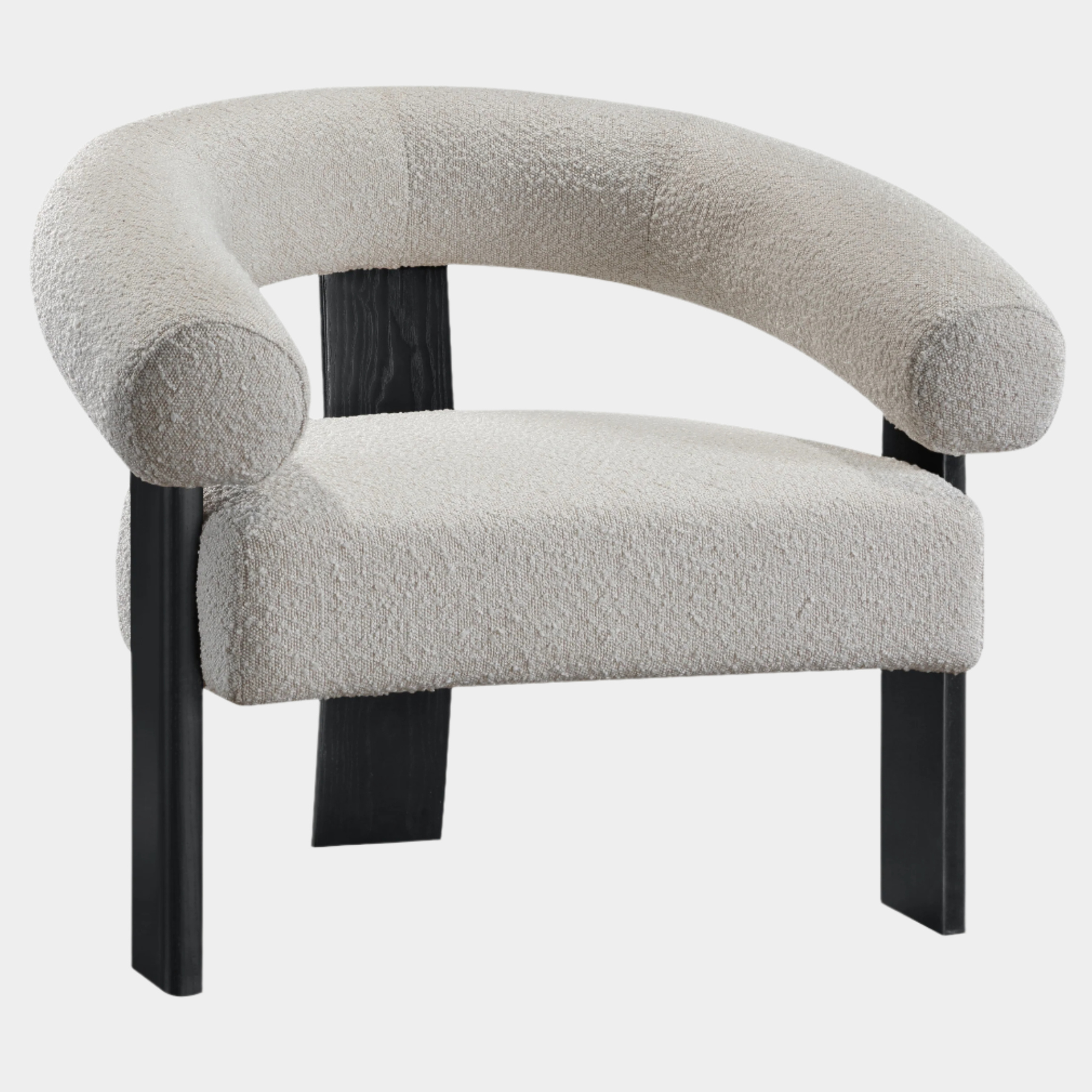 Fauteuil d'appoint rembourré en chenille Vivi