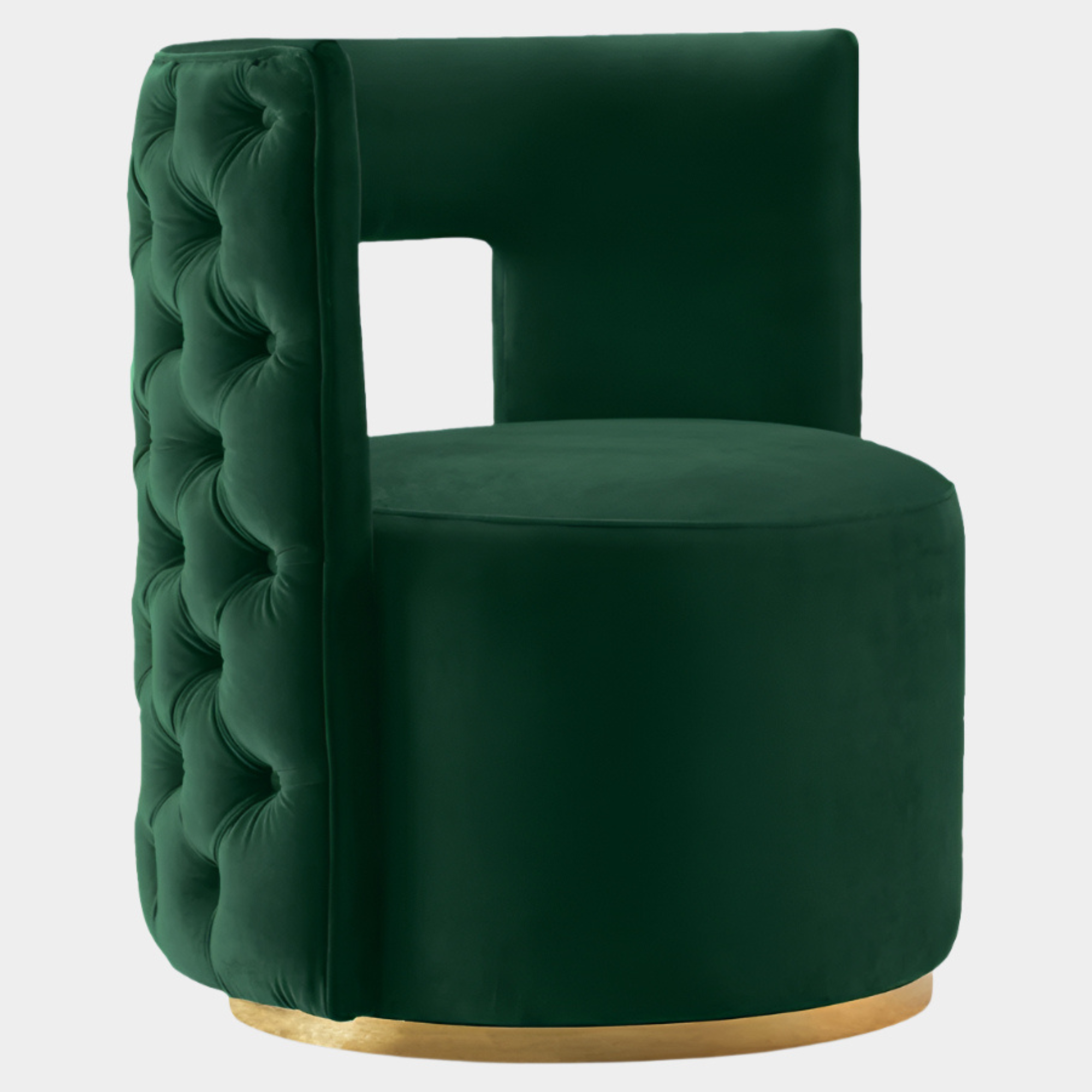 Fauteuil d'appoint rembourré en chenille Vivi