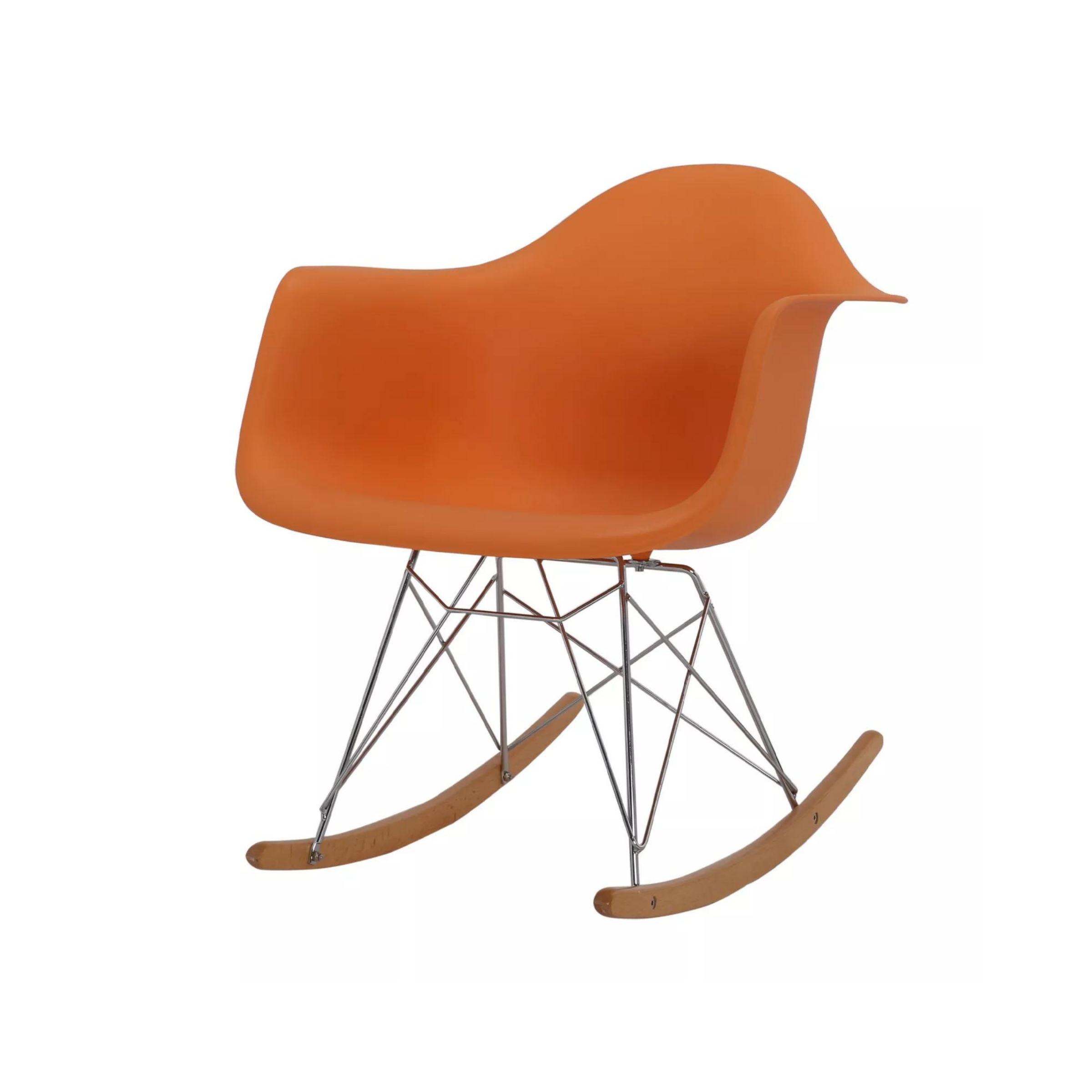 Fauteuil à bascule en plastique moulé Eames