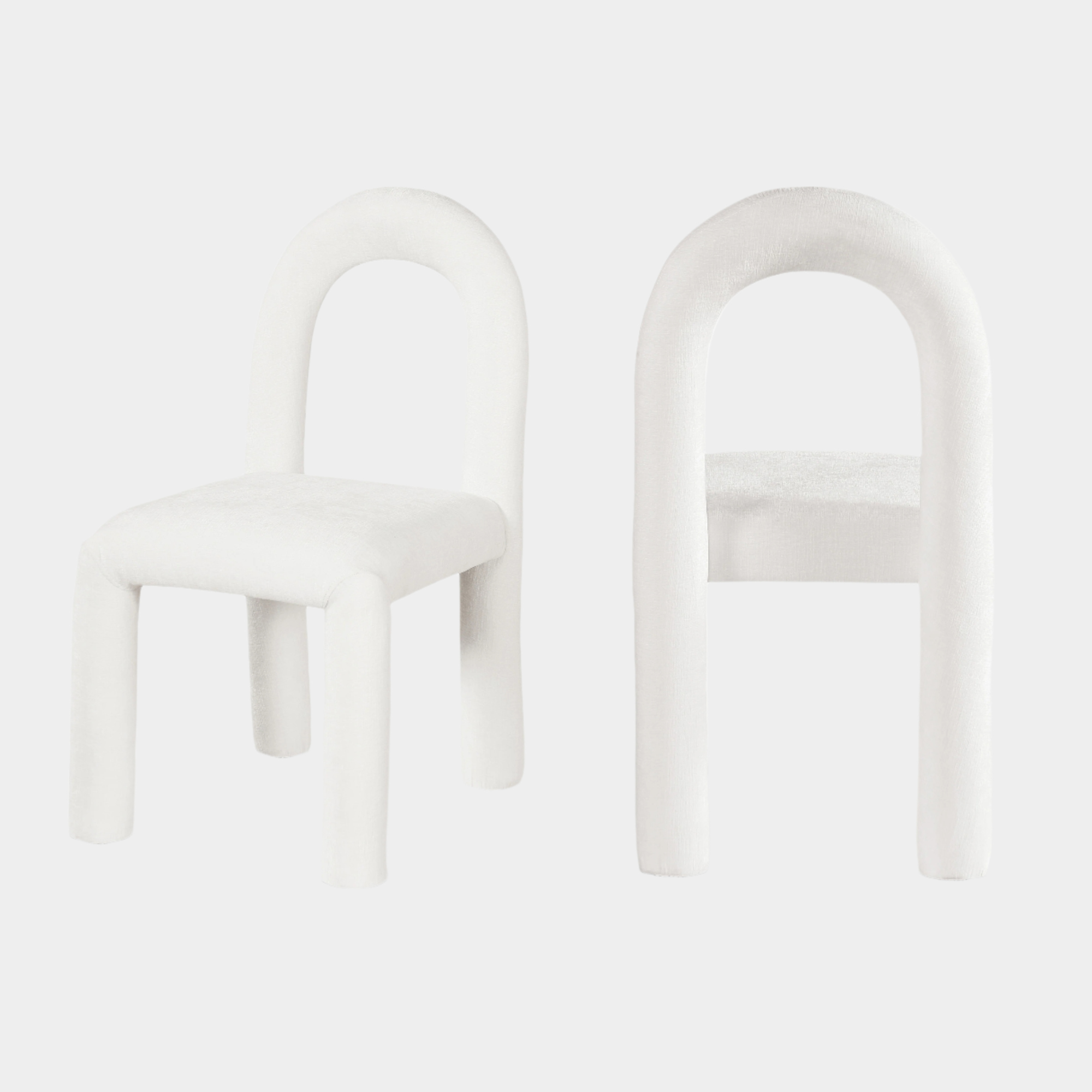 Fauteuil d'appoint rembourré en chenille Vivi