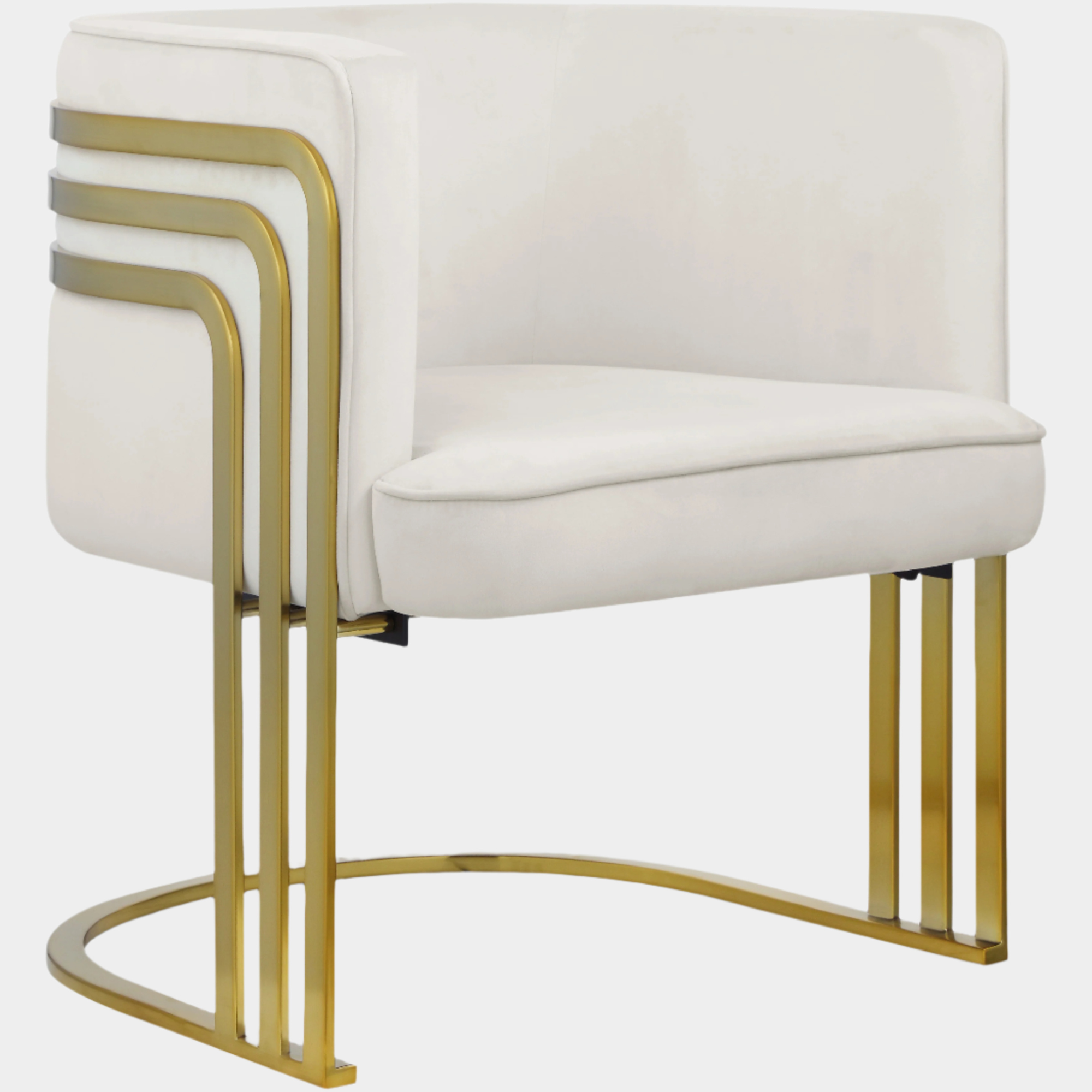 Fauteuil d'appoint rembourré en chenille Vivi
