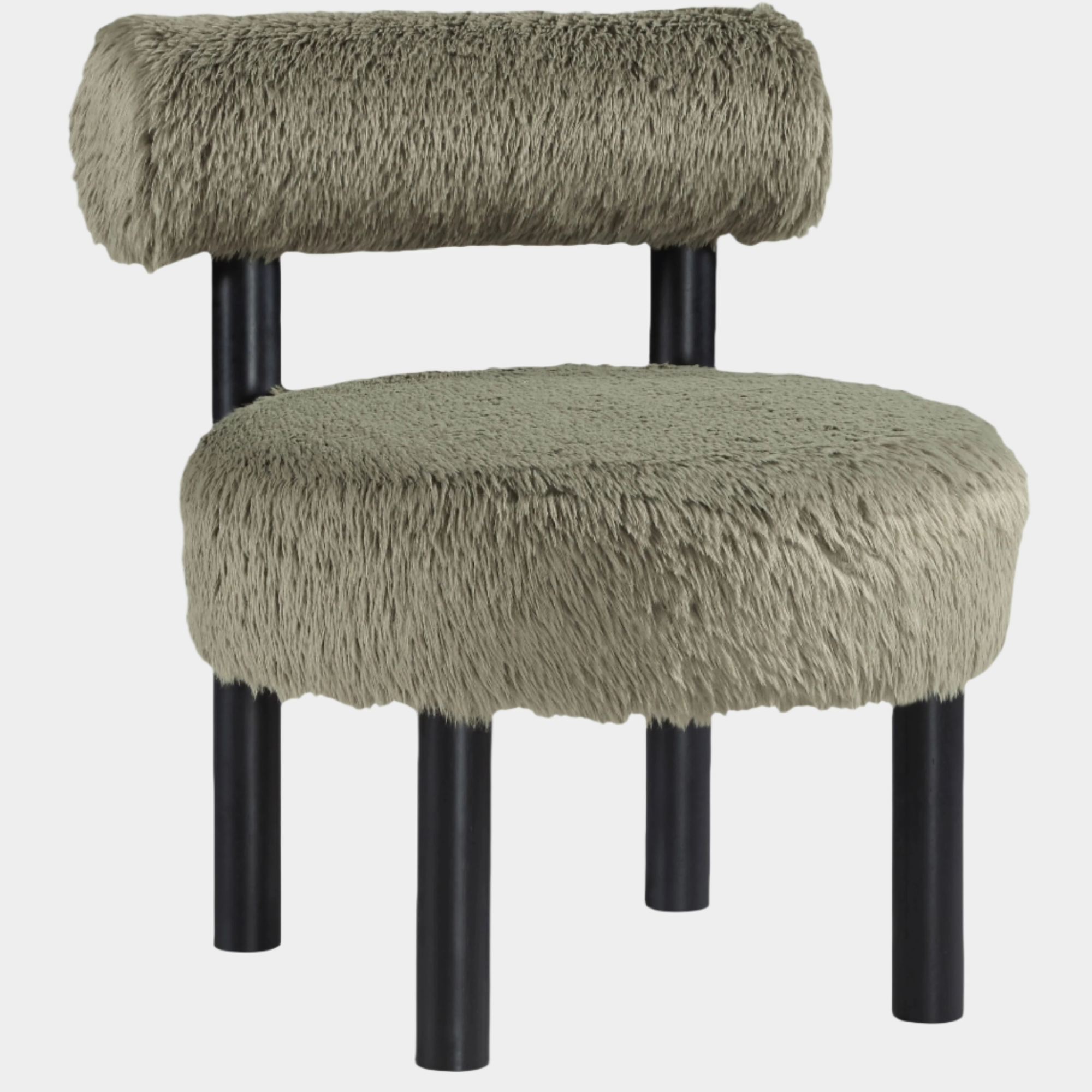 Fauteuil d'appoint rembourré en chenille Vivi