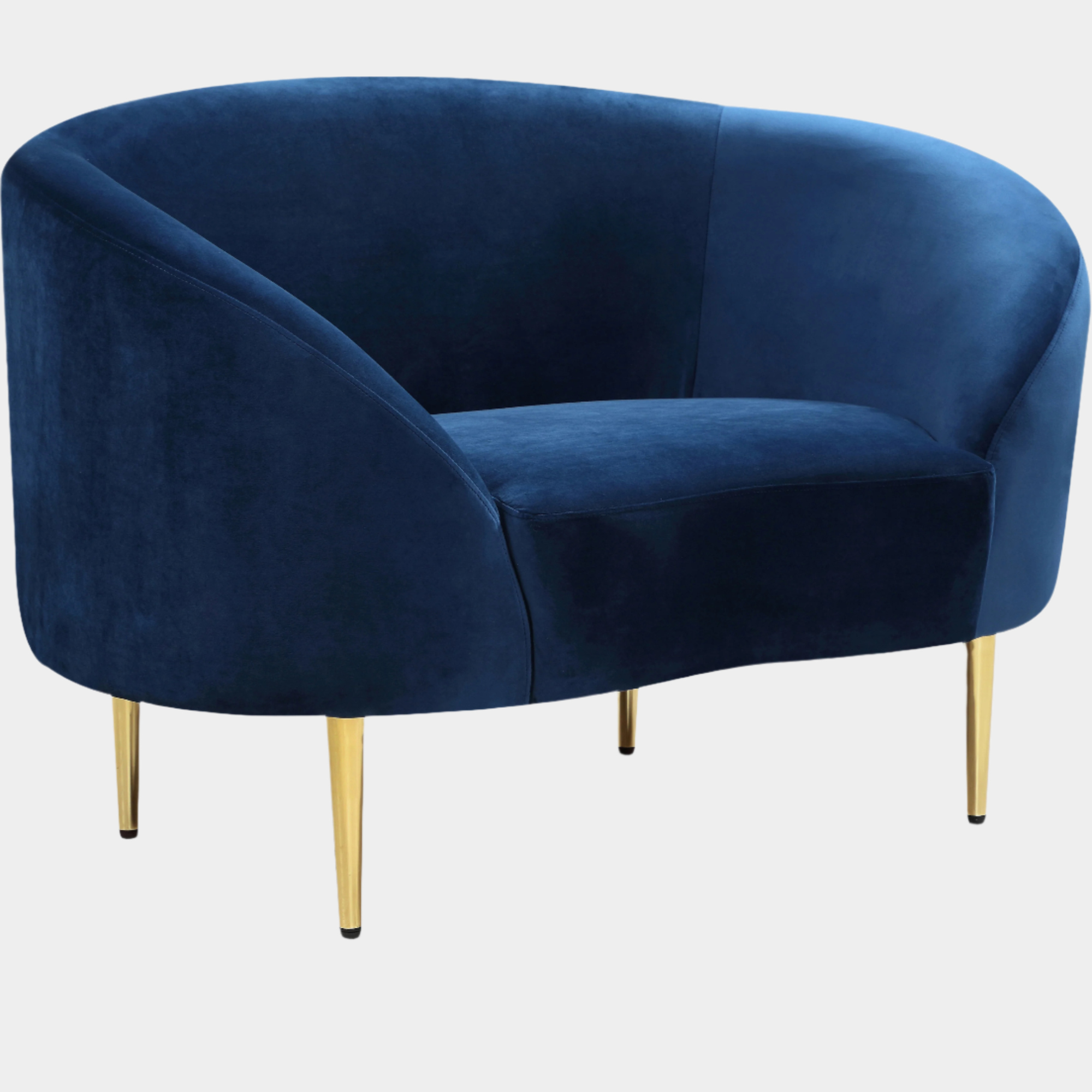 Fauteuil d'appoint rembourré en chenille Vivi