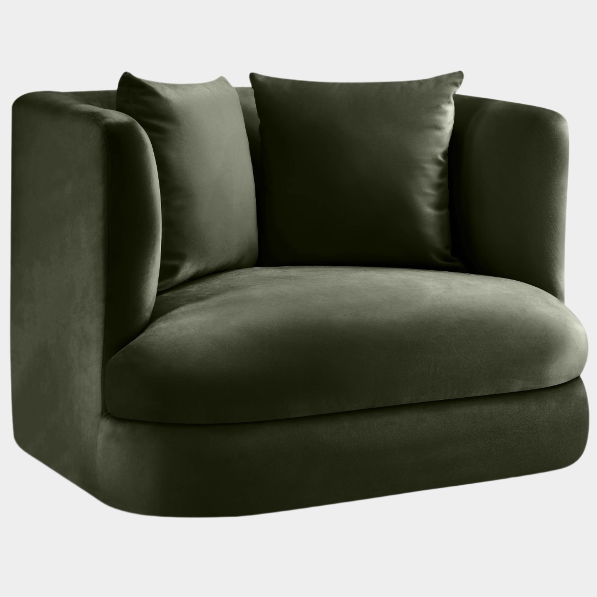 Fauteuil d'appoint rembourré en chenille Vivi