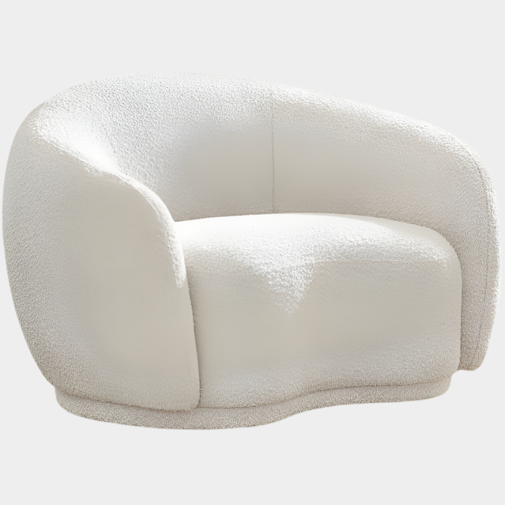 Fauteuil d'appoint rembourré en chenille Vivi