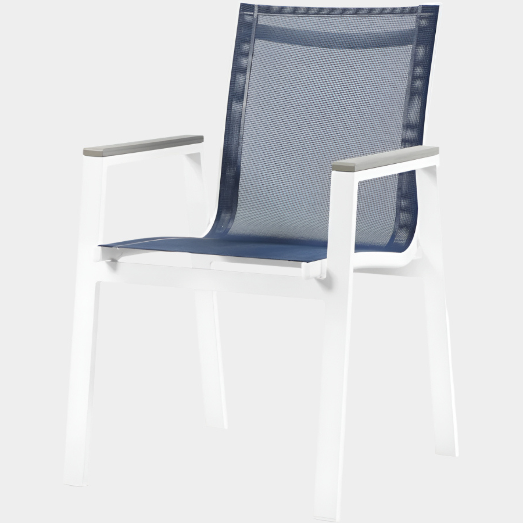 Nizuc Mesh Water Resistant Fabric Outdoor Patio Dining Arm Chair