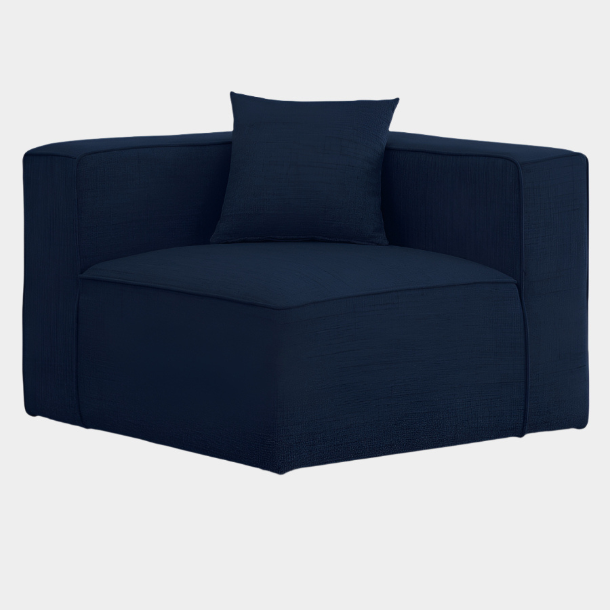 Cube Fabric Upholstered Corner Modular Chair