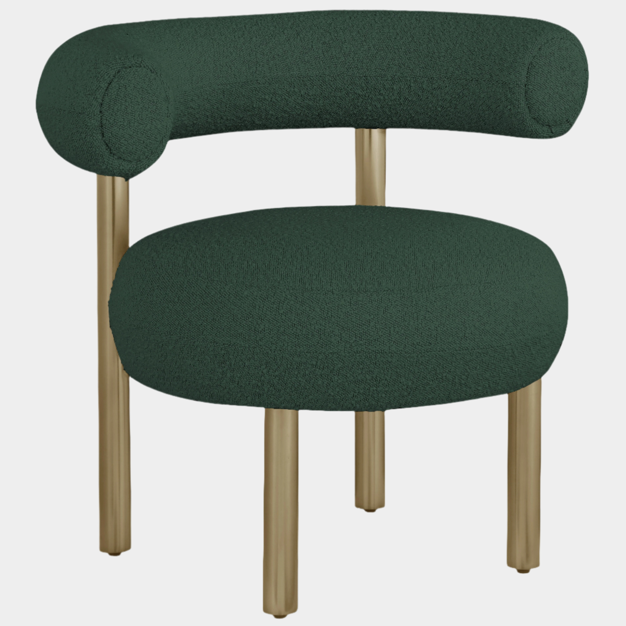 Fauteuil d'appoint rembourré en chenille Vivi