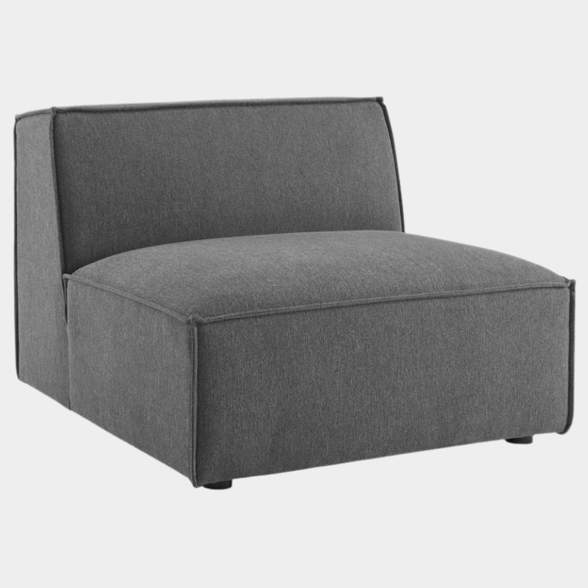 Chaise sans accoudoirs rembourrée en duvet Commix